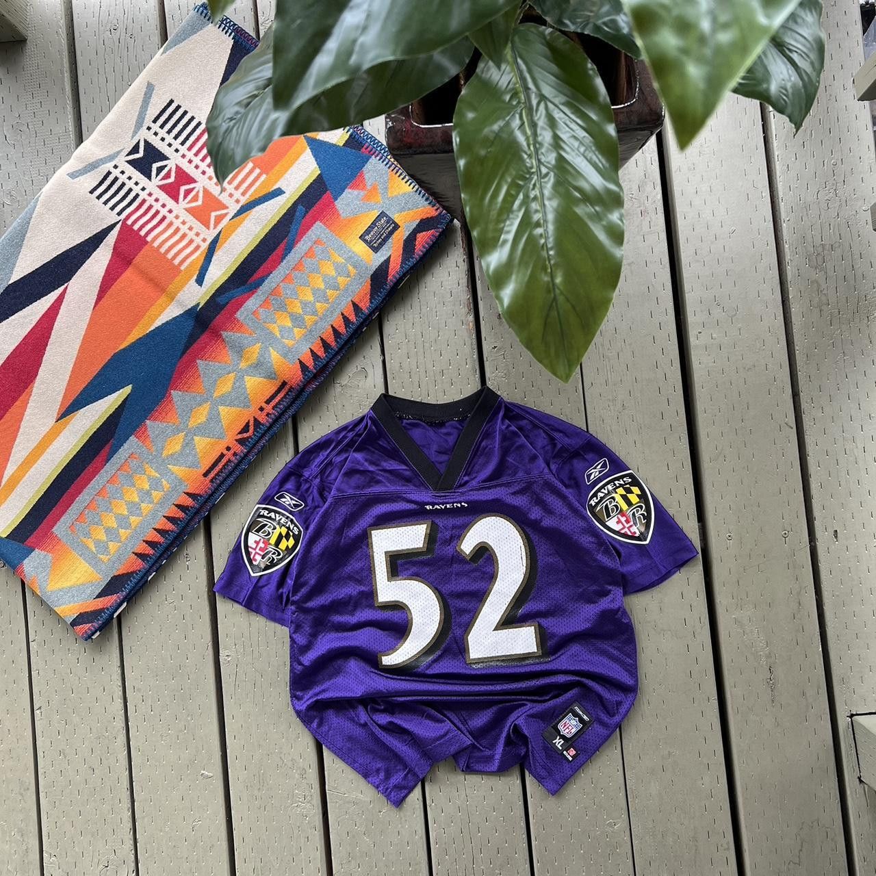 NFL Baltimore Ravens Reebok Authentic Alternate Jersey Ray Lewis Size US XS / EU 42 / 0 - 1 Thumbnail