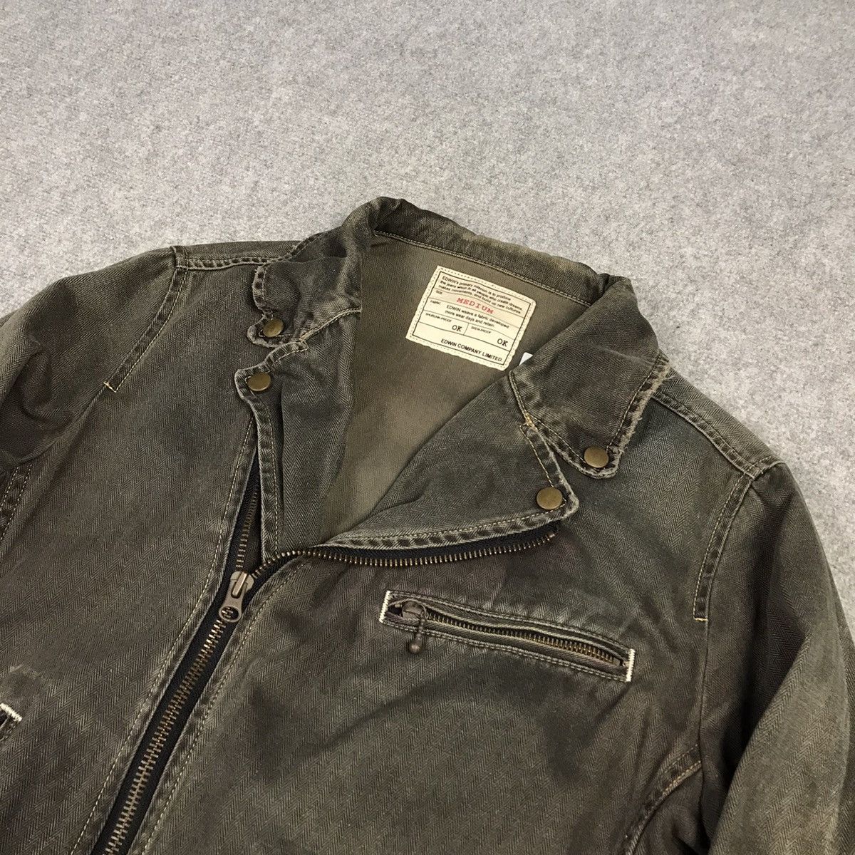 Edwin × If Six Was Nine × Tornado Mart DOUBLE COLLAR BLACK FADED EDWIN JAPAN PUNK STYLE JACKET Size US M / EU 48-50 / 2 - 2 Thumbnail