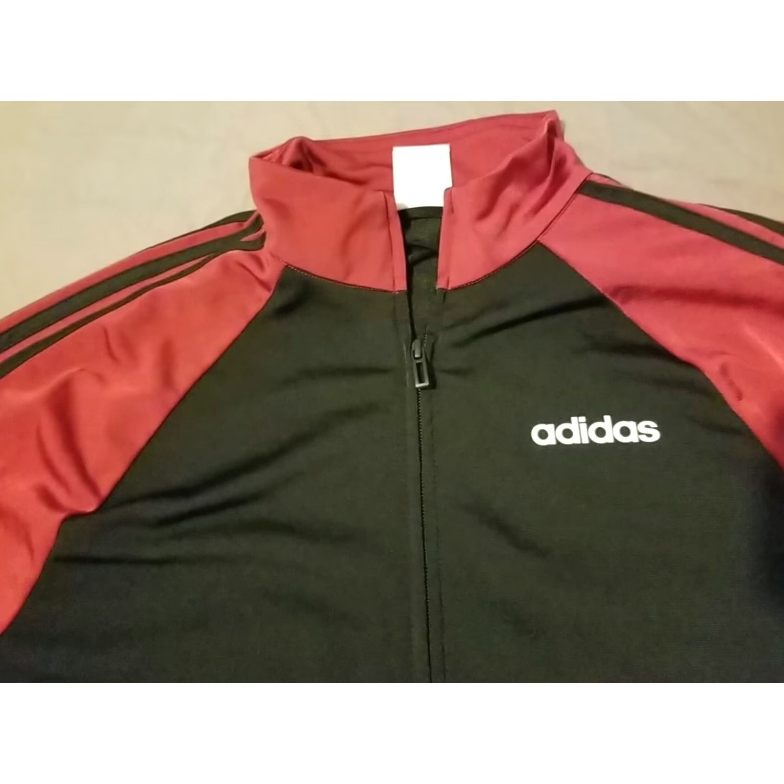 Adidas adidas Jacket S Small Black Athletic Gym Workout Mens Athletic Zip Track Jacket Ppearance Sports Size US S / EU 44-46 / 1 - 2 Thumbnail
