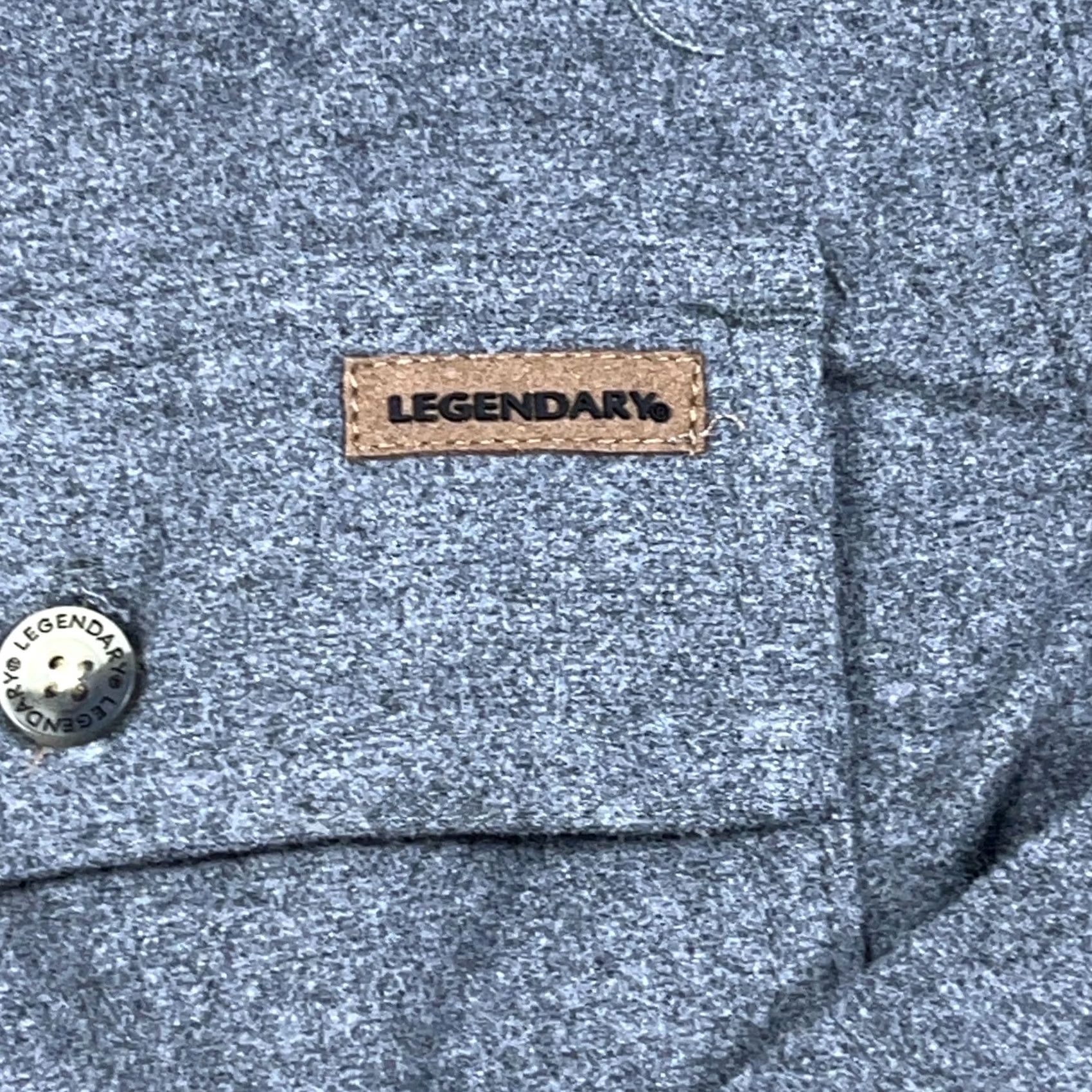 Vintage Legendary Whitetails Flannel Shirt Men L Gray Buck Camp Pocket Solid Camp Size US L / EU 52-54 / 3 - 4 Thumbnail