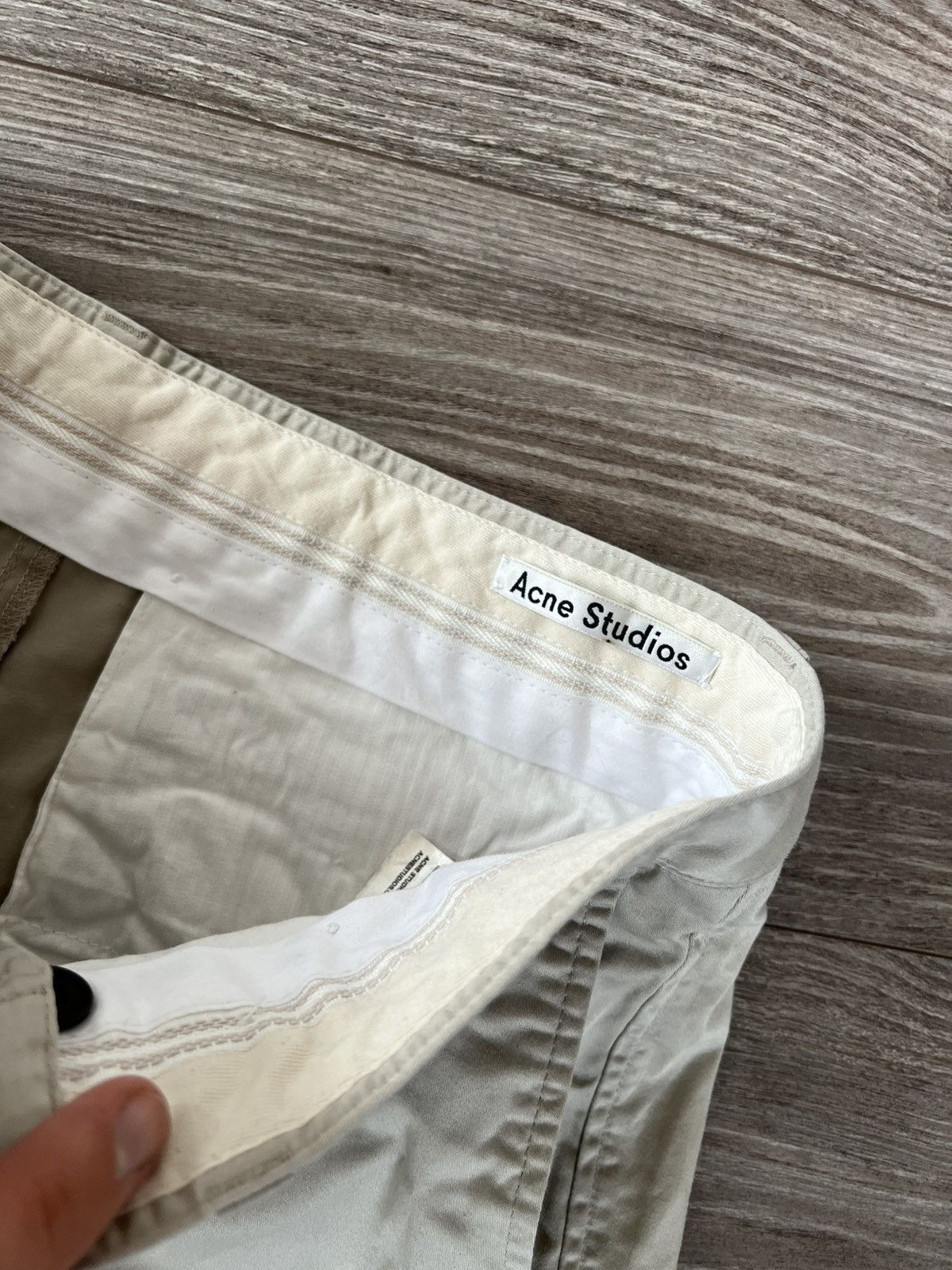 Acne Studios × Vintage ‼️Rare Acne Studios Seymour Satin PSS15 Cotton Shorts‼️ Size US 36 / EU 52 - 11 Thumbnail