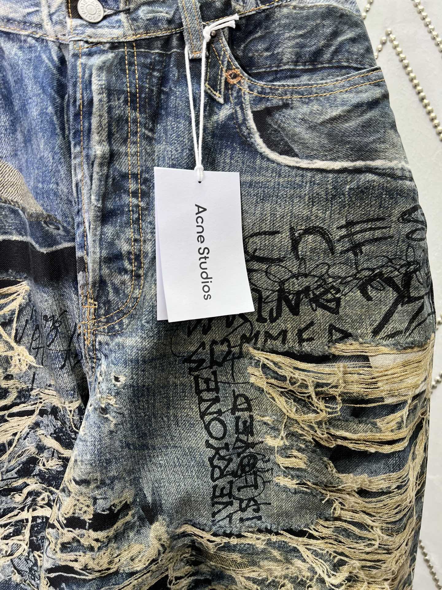 Dolce & Gabbana × Vintage Dolce&Gabbana Low Rise Y2K Dirty Distressed Vintage Jeans Size US 36 / EU 52 - 2 Thumbnail