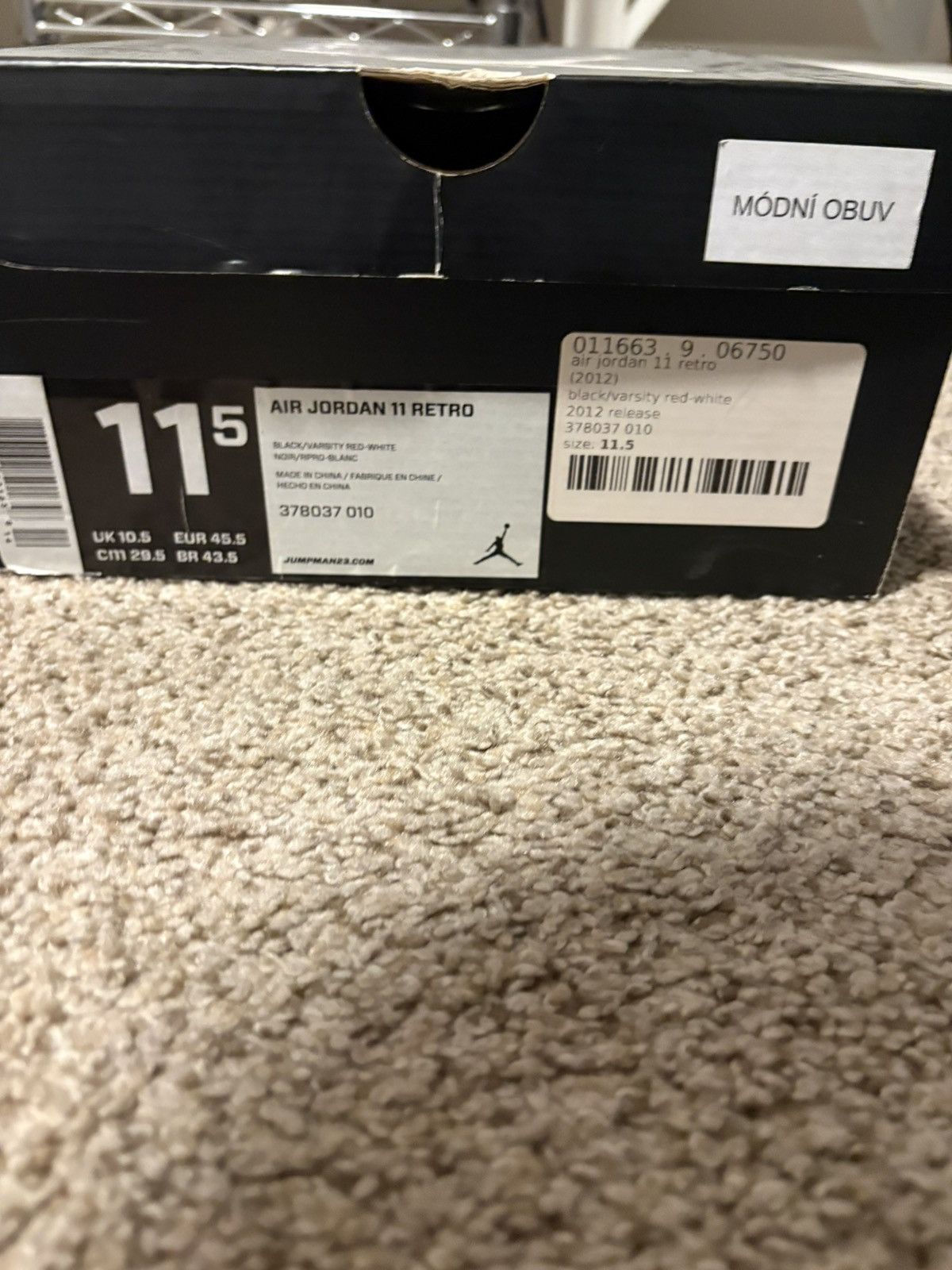 Jordan Brand OG BRED 11 2012 Size US 11.5 / EU 44-45 - 1 Thumbnail
