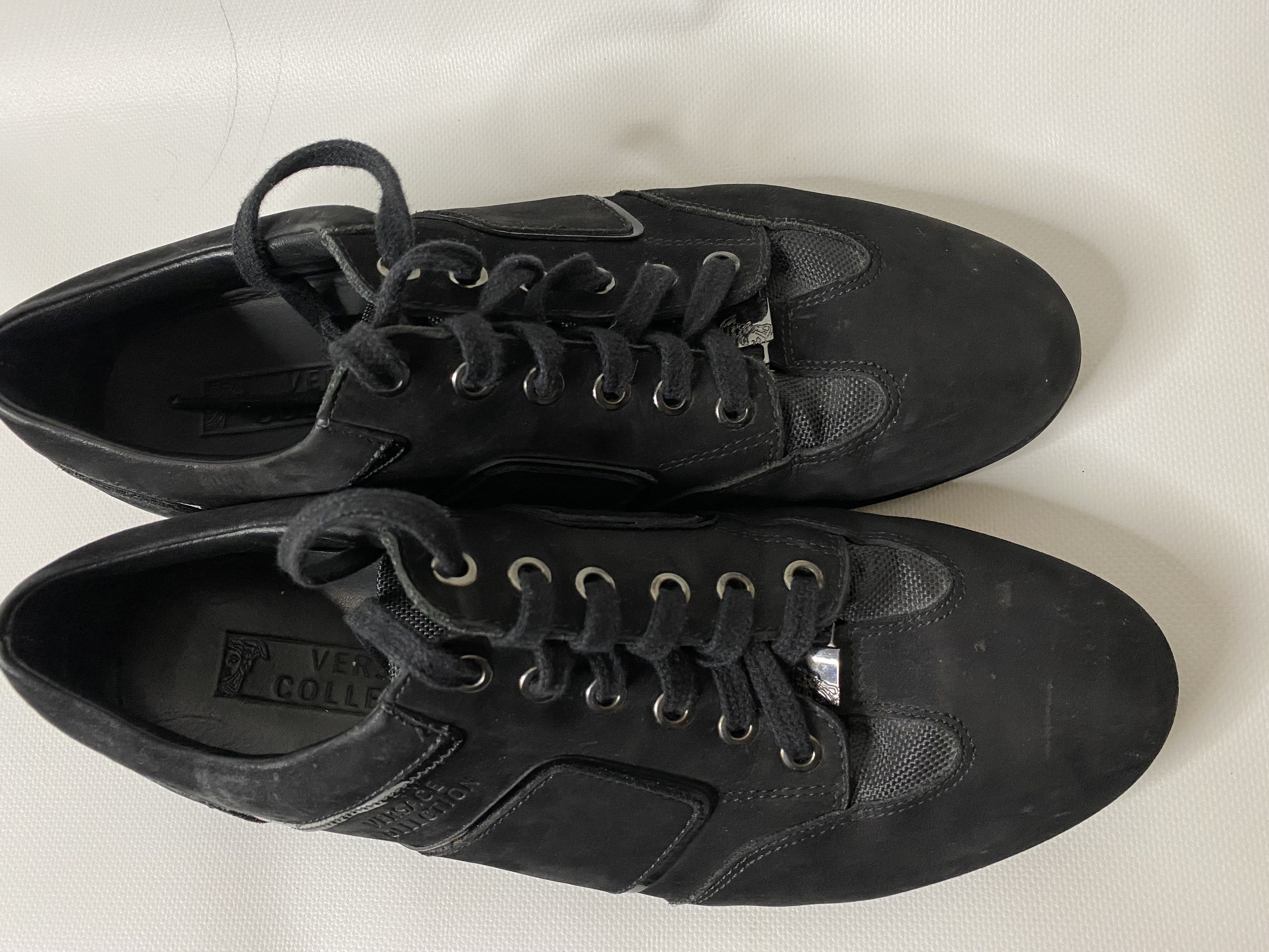 Versace × Versace Jeans Couture VERSACE COLLECTION SUEDE AND PATENT LEATHER SNEAKERS Size US 9 / EU 42 - 4 Thumbnail