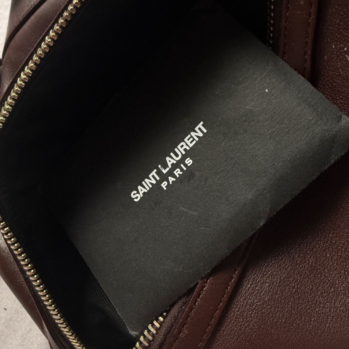 Saint Laurent Paris × Yves Saint Laurent Saint Laurent Paris Oxblood/Burgundy Bucket Bag Size ONE SIZE - 7 Thumbnail