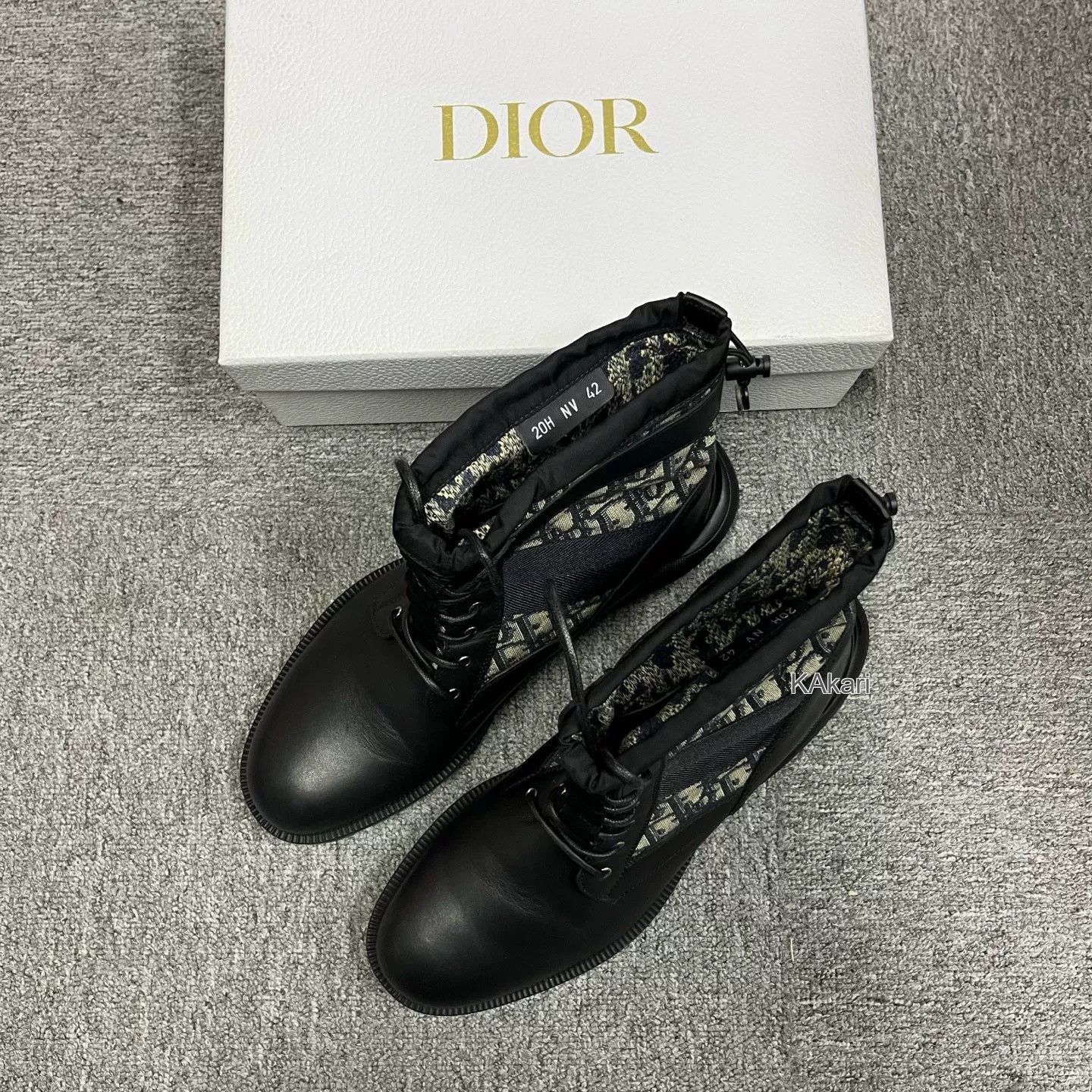Dior Dior Black Letter Twill Calfskin Boots Size US 9 / EU 42 - 1 Preview