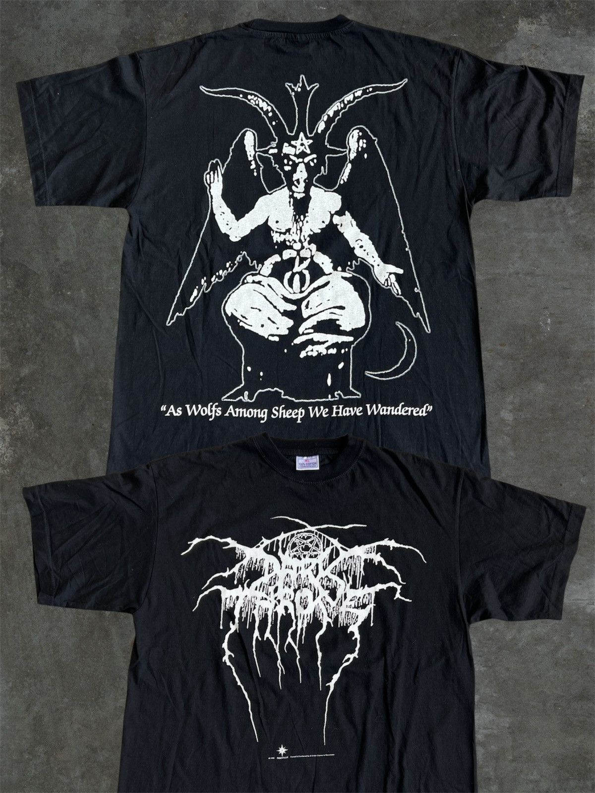 Vintage Vintage DARKTHRONE BAPHOMET TSHIRT XL Black Metal Norway Size US XL / EU 56 / 4 - 1 Thumbnail