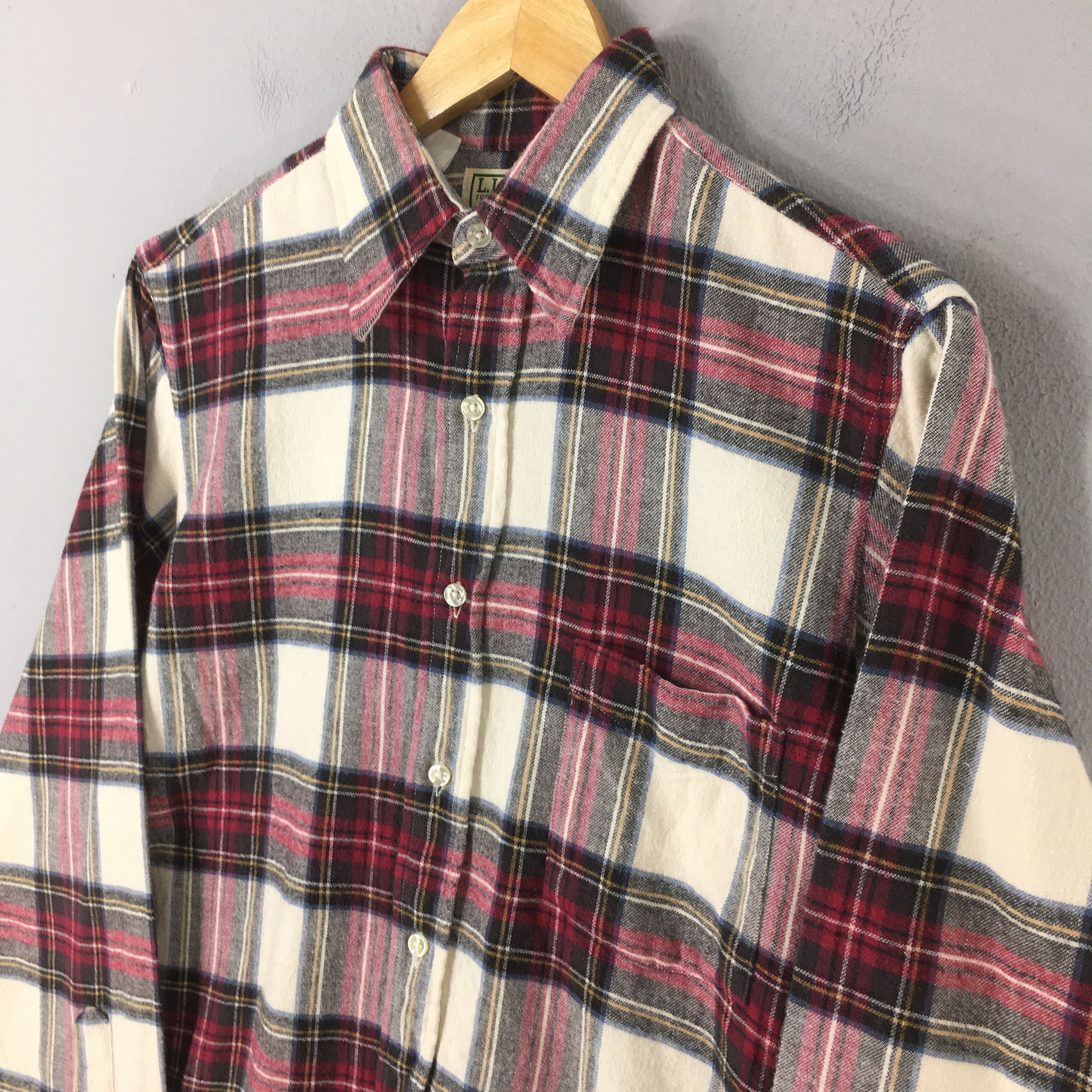 L.L. Bean Vintage LL Bean Flannel Checkered Shirt Men Small Size US S / EU 44-46 / 1 - 3 Thumbnail
