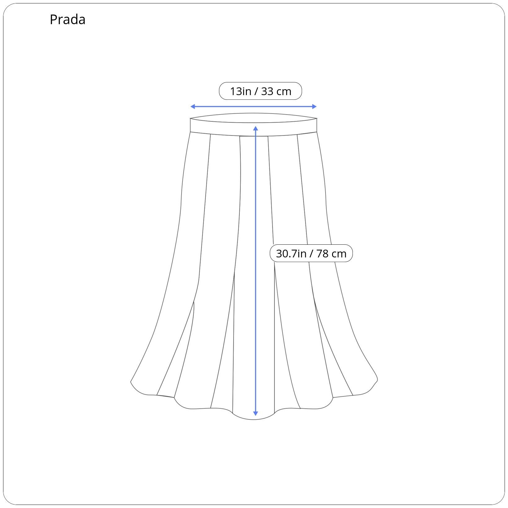 ⚡️QUICK SALE⚡️Prada Black Skirt with Round Buckle