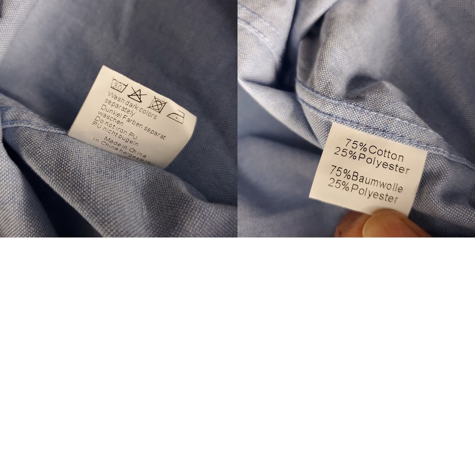 Vintage Paul Jones Shirt Mens 2XL Blue Short Sleeve Button-Up Oxford Travel Size US XXL / EU 58 / 5 - 8 Thumbnail