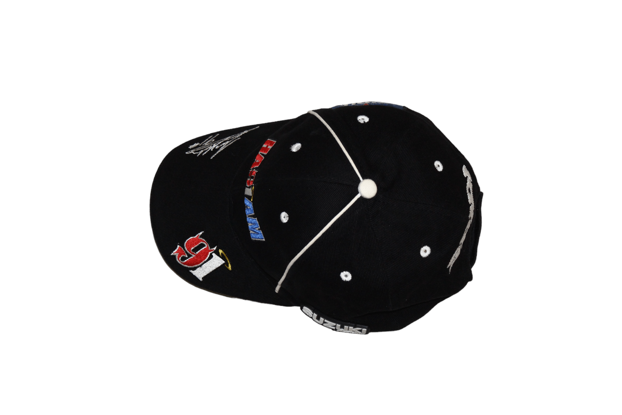 Japanese Brand VTG 🔥 Suzuki motor team Leon Haslam signed cap Size ONE SIZE - 4 Thumbnail