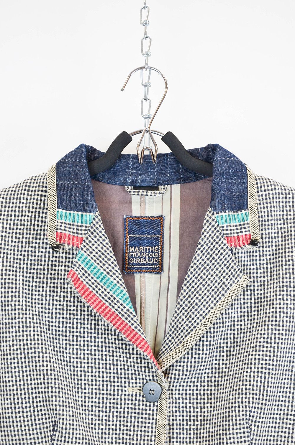 Marithe + Francois Girbaud Marithe Francois Girbaud Patchwork Linen Blazer – Size 38 Size XS / US 0-2 / IT 36-38 - 5 Thumbnail