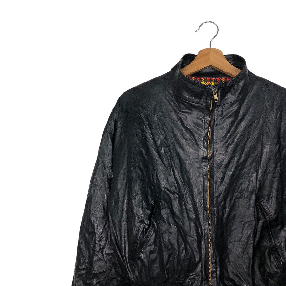 Japanese Brand Vintage Bomber Leather Jacket 49Av Junko Shimada Full Print Size US M / EU 48-50 / 2 - 8 Thumbnail