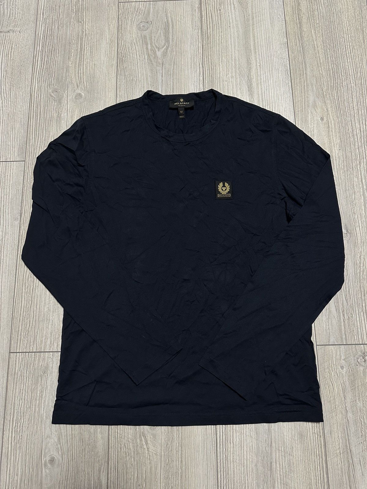 Belstaff Belstaff Logo Long Sleeve T-Shirt Size US M / EU 48-50 / 2 - 2 Thumbnail