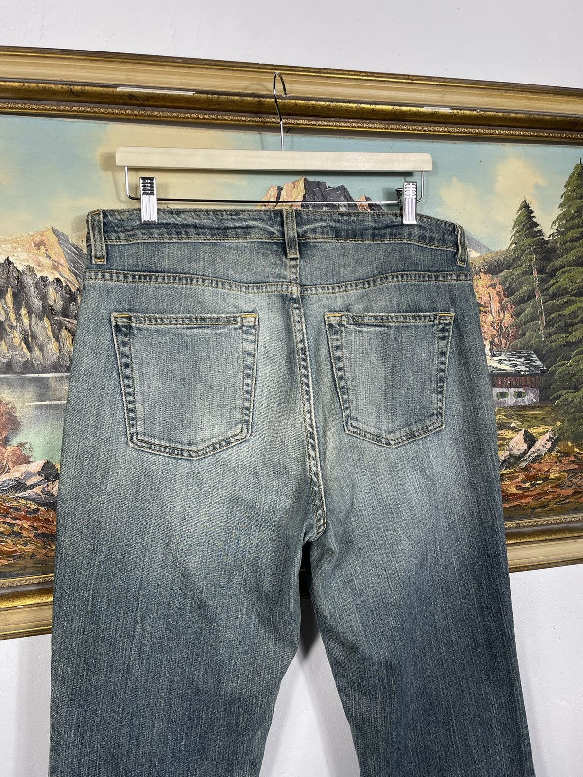 Gap × If Six Was Nine × Vintage Gap Vintage Y2k Denim Jeans Flare Pants Washed Distressed Size US 36 / EU 52 - 9 Thumbnail