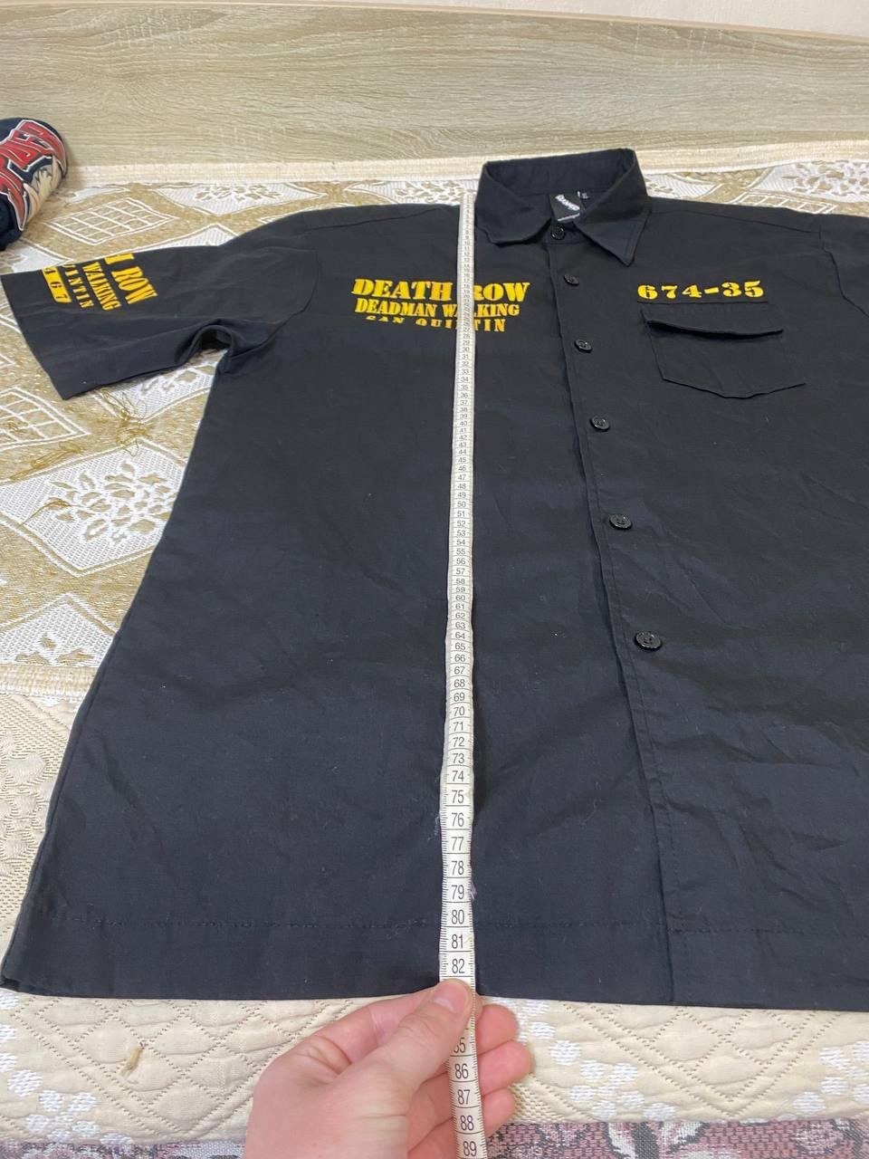 Death Row Records 🔥 Death Row Records Deadman Walking Button Up Shirt Movie Size US XL / EU 56 / 4 - 14 Thumbnail