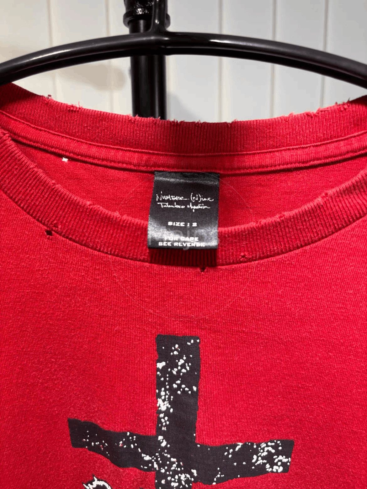 Number (N)ine Sz 2 Number Nine 06SS Welcome to shadow Tee-2508 Size US M / EU 48-50 / 2 - 3 Thumbnail
