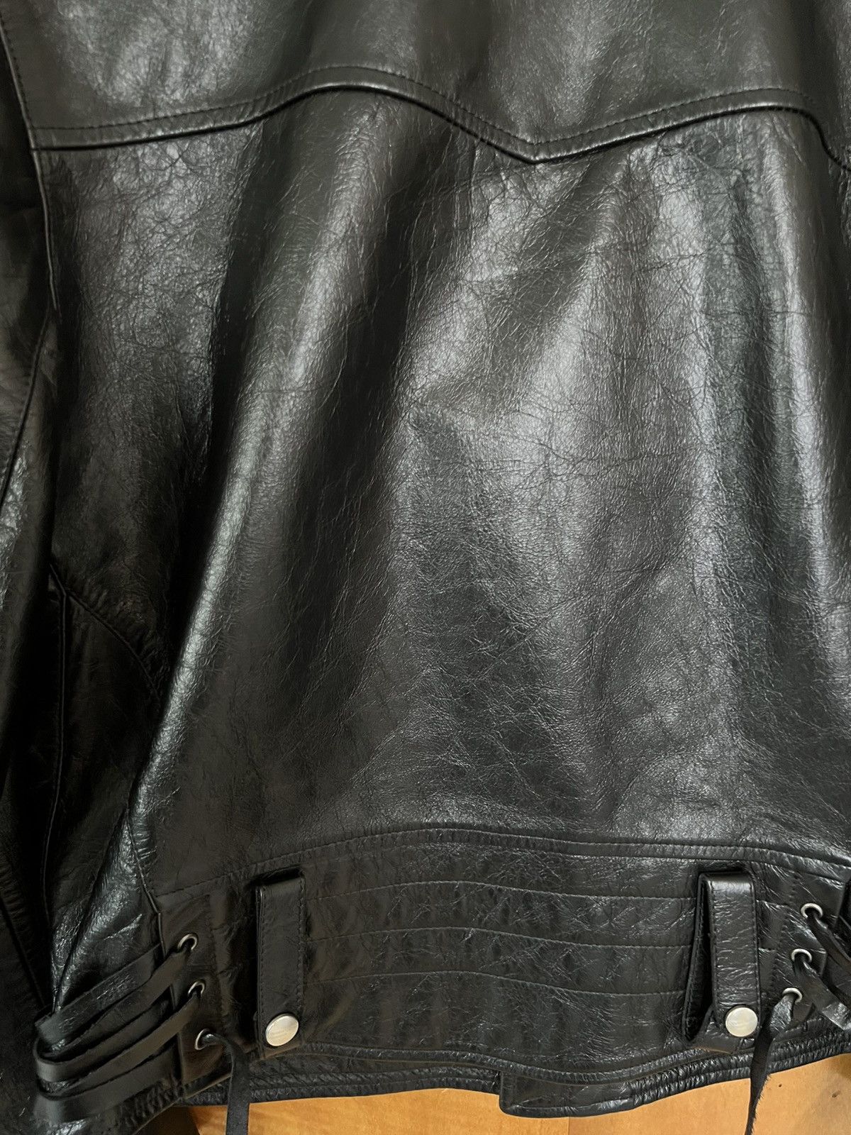 Enfants Riches Deprimes ENFANTS RICHES DÉPRIMÉS Distressed Leather Biker Jacket Size US M / EU 48-50 / 2 - 5 Thumbnail