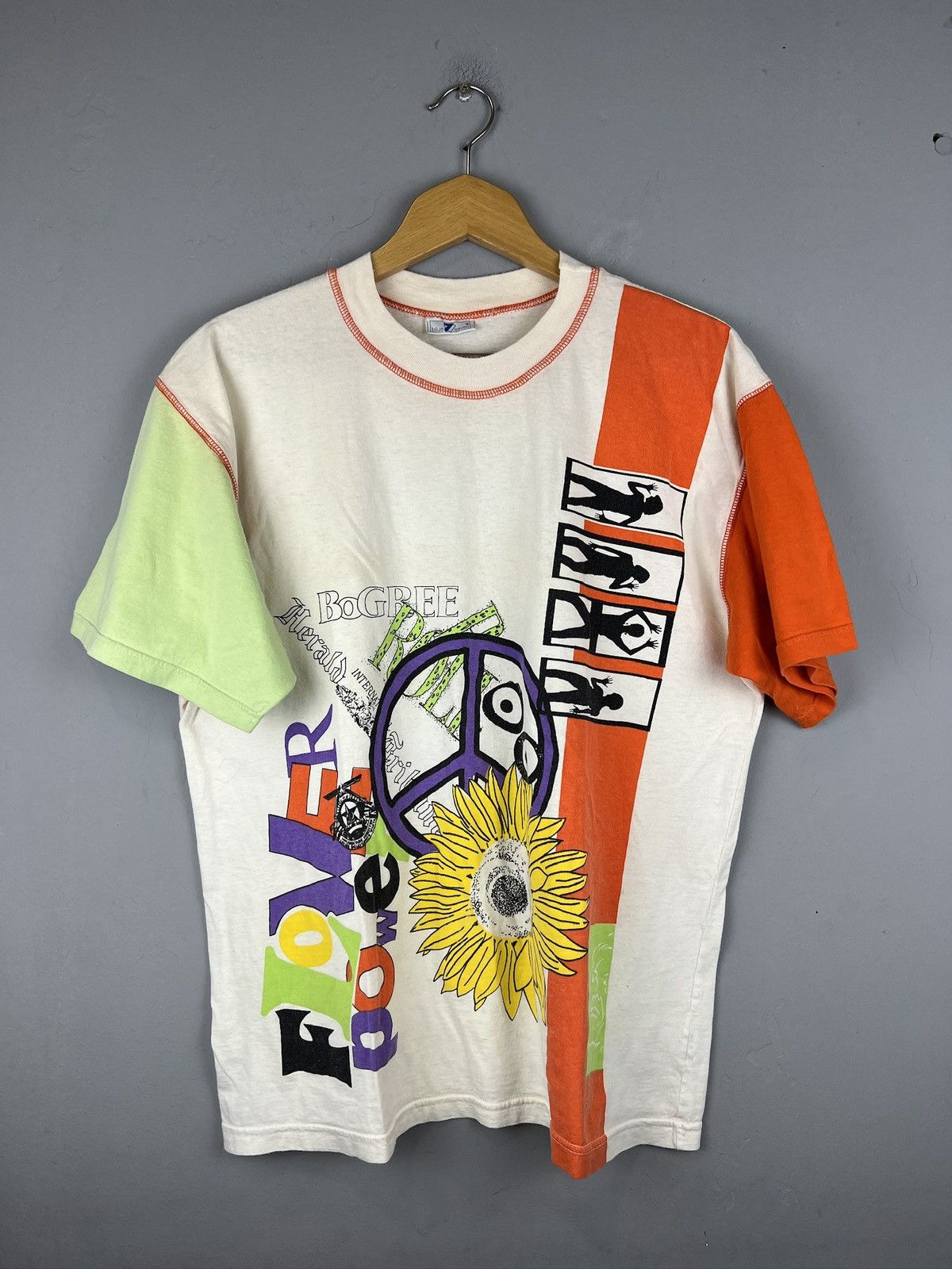 Japanese Brand × Vintage Vintage Peace tee Flower Power 90s Size US M / EU 48-50 / 2 - 1 Thumbnail