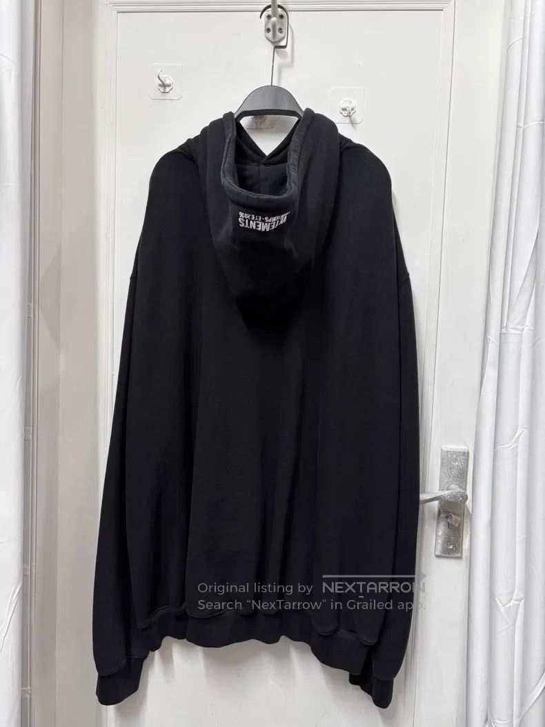 Vetements VETEMENTS Hooded Sweatshirt Black Size US M / EU 48-50 / 2 - 2 Thumbnail