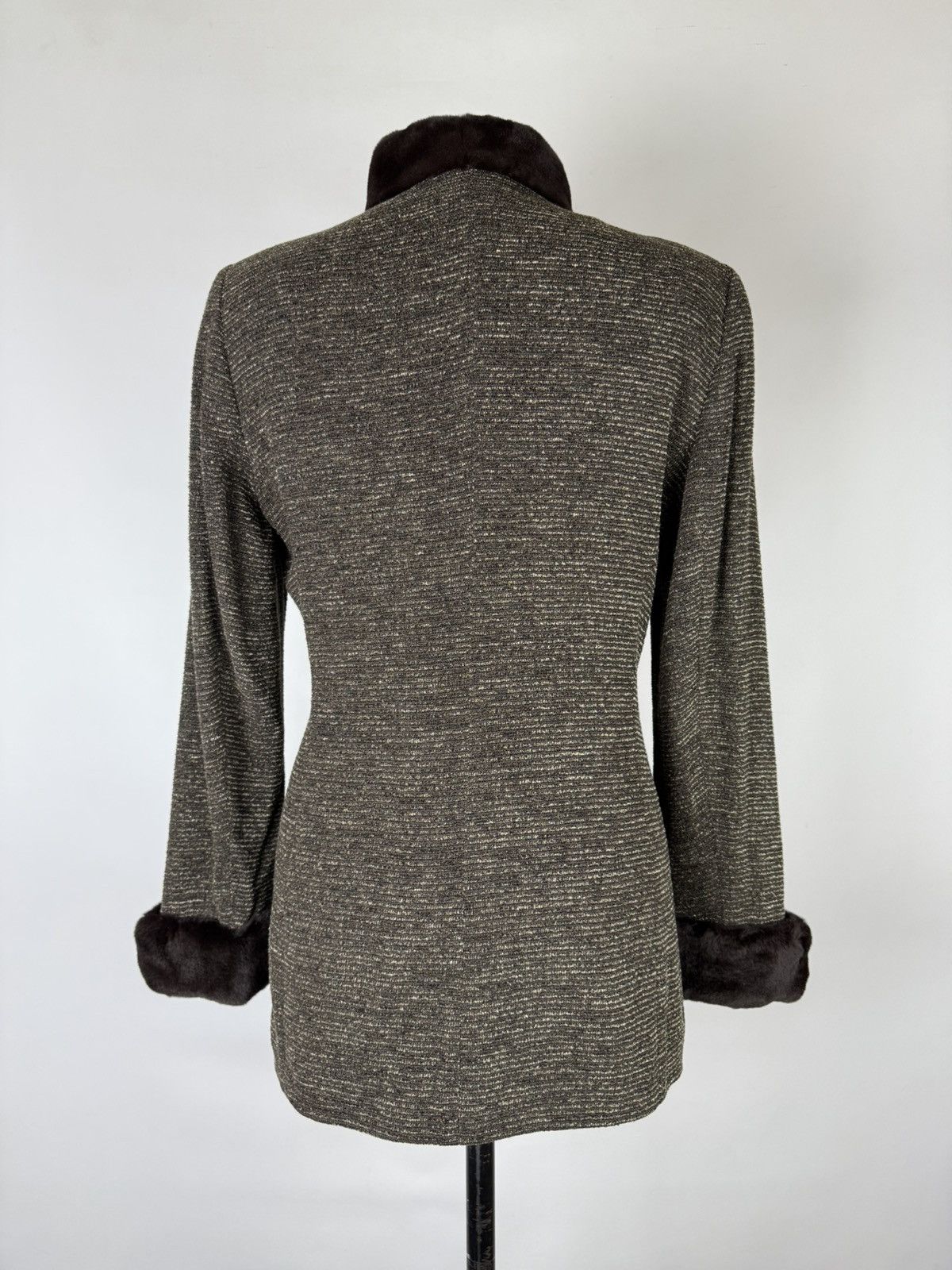 Akris Akris Schurwolle Mink Fur Trim Collar Button Tailored Jacket Size M / US 6-8 / IT 42-44 - 4 Thumbnail