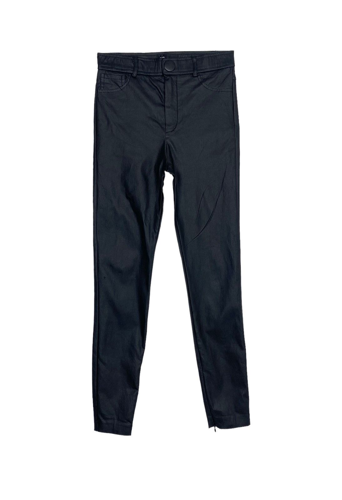 Zara Rare‼️ Zara Elastic Waxed Pants Size 26" / US 2 / IT 38 - 1 Thumbnail