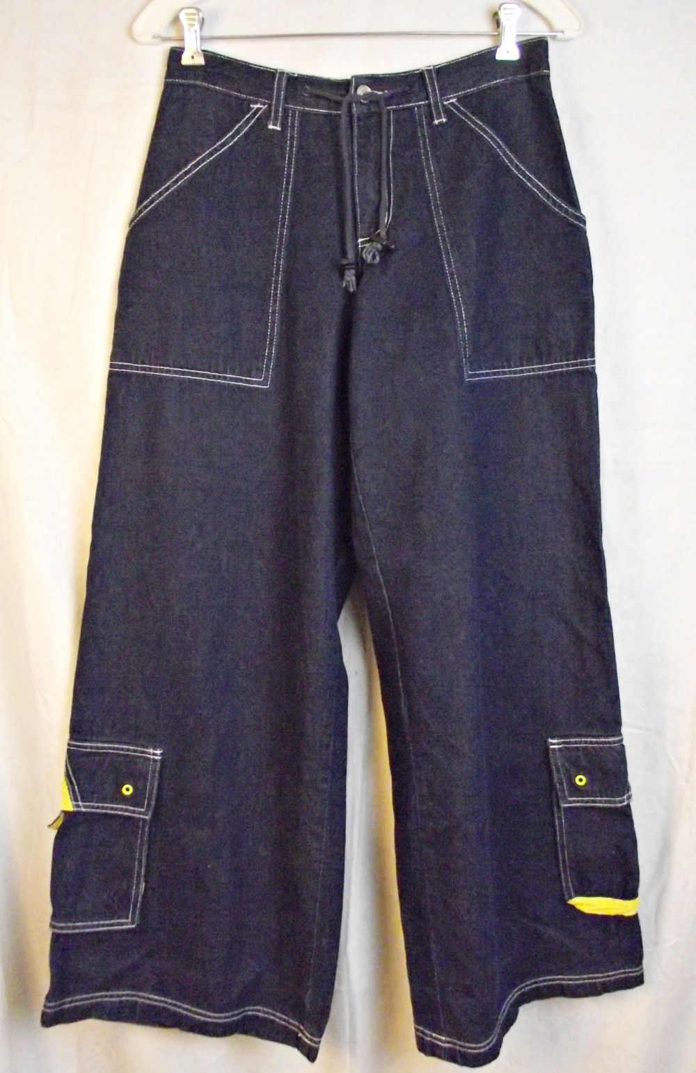 Vintage BREAKDOWN ORIGINAL Jeans Wide Baggy Leg Cargo Skater Size 30" / US 8 / IT 44 - 2 Thumbnail