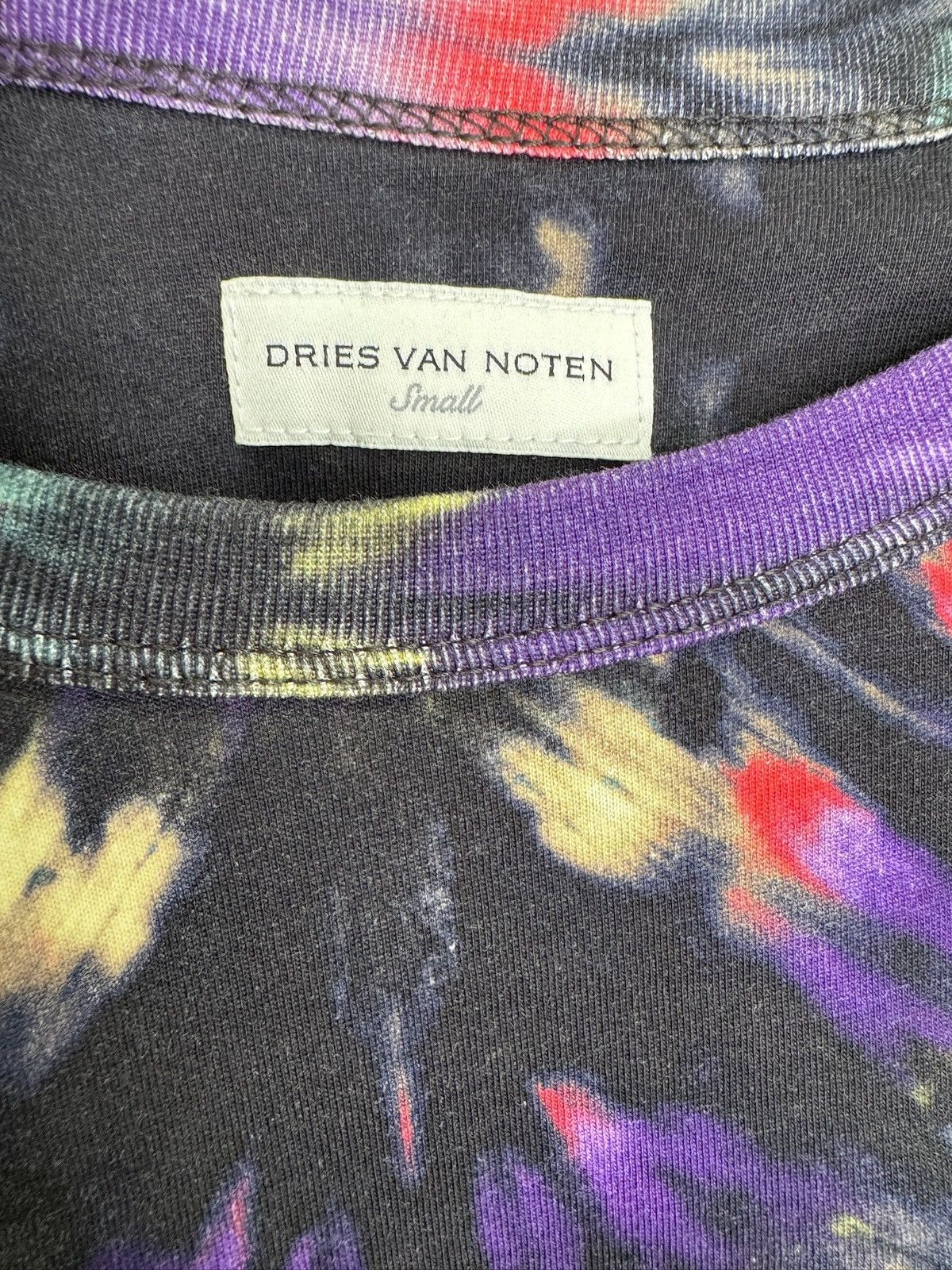 Dries Van Noten Dries Van Noten Tie-Dyed Longsleeve T-Shirt Size US S / EU 44-46 / 1 - 3 Thumbnail