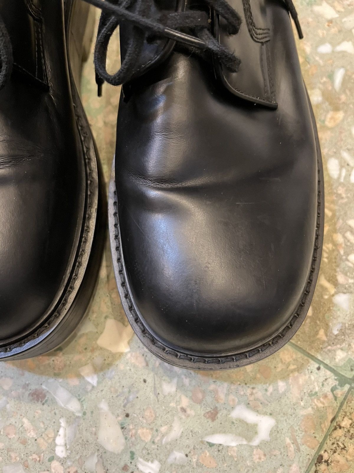 Bottega Veneta Bottega Veneta The Stilt Chunky-Sole Leather Derby Shoes Size US 9 / EU 42 - 4 Thumbnail