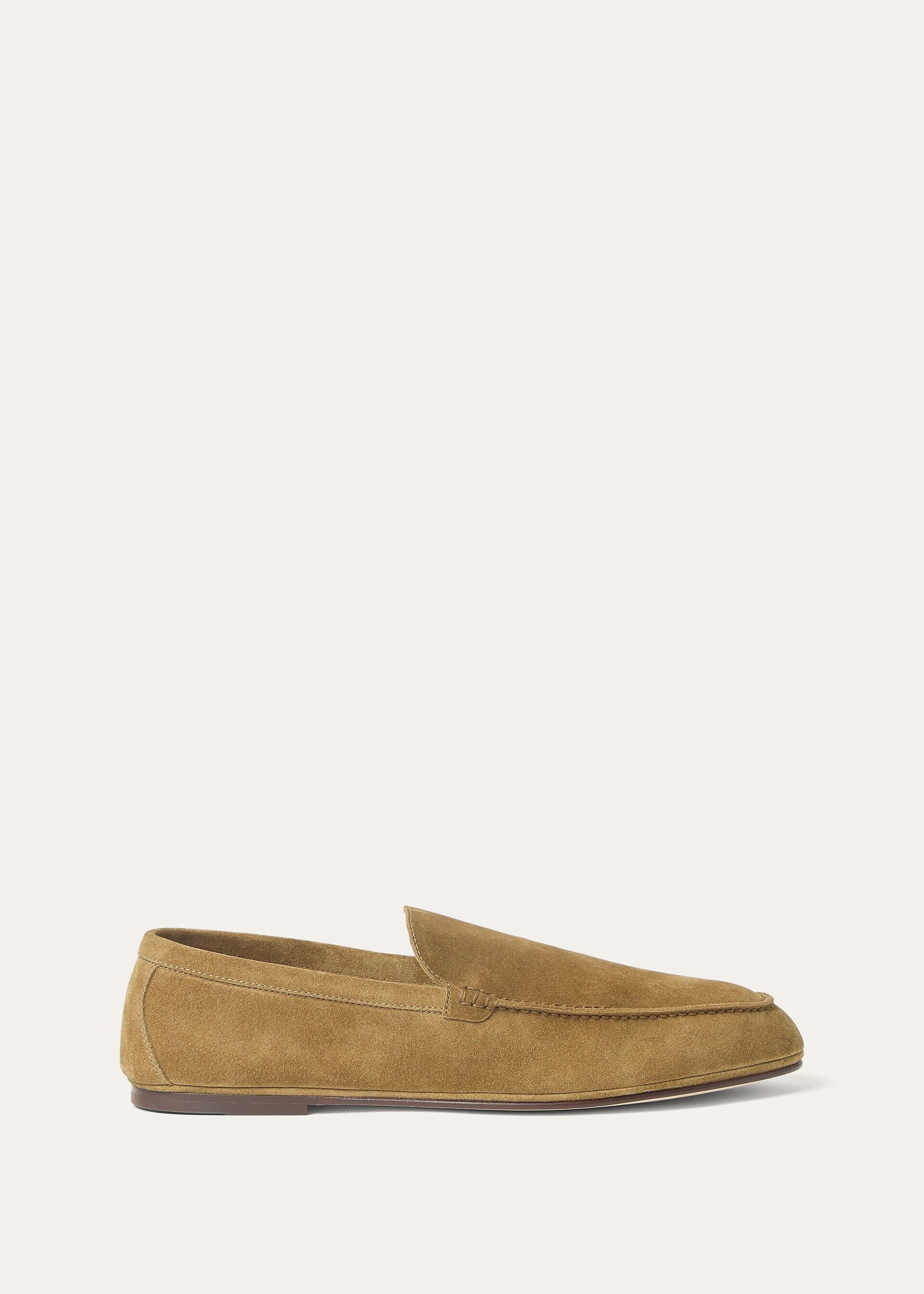 Loro Piana os11x0226 FAQ5514 Summer Anton Loafers in Savana Bark Size US 7 / EU 40 - 1 Thumbnail