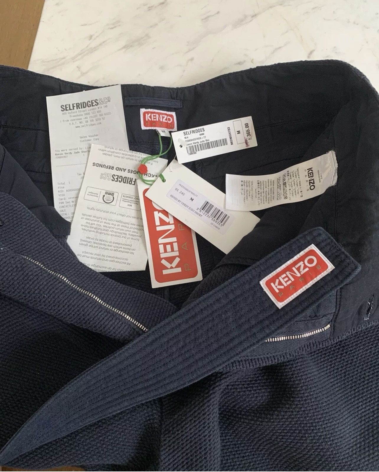 Kenzo KENZO X VERDY 'KENZO BY VERDY' JUDO SHORTS Size Medium Navy Size US 35 - 9 Thumbnail
