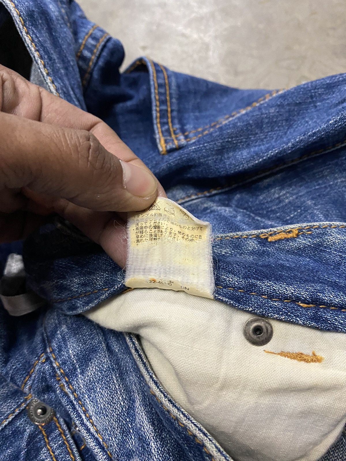 If Six Was Nine × Seditionaries Japanese Paint Skull Punk Patch Jeans Size US 30 / EU 46 - 9 Thumbnail