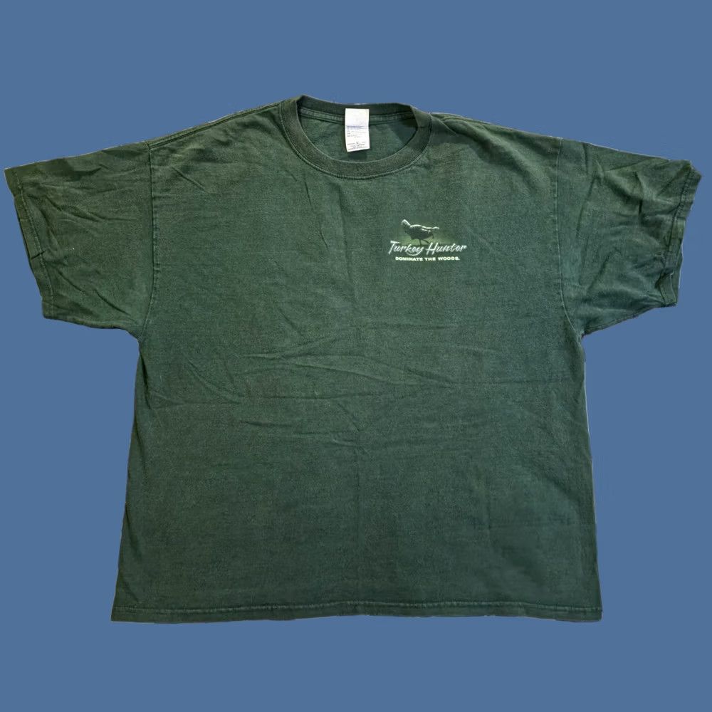 Hunter VINTAGE Buck Wear Turkey Hunter Double-Sided Graphic T Shirt Forest Green Men's XL Shirt Size US XL / EU 56 / 4 - 1 Thumbnail