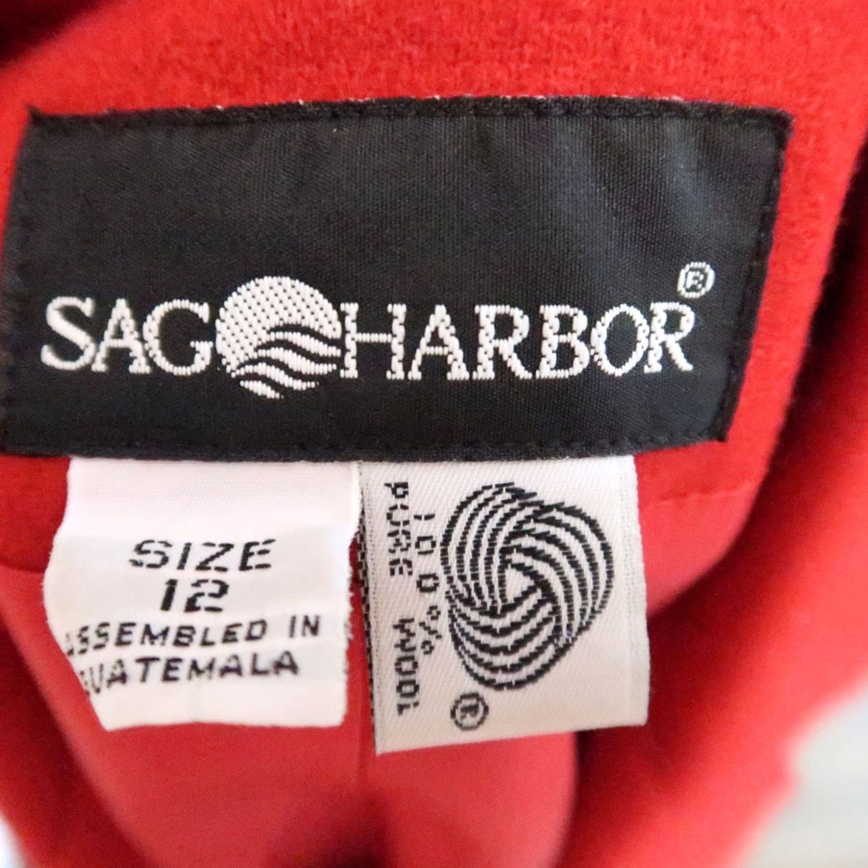 Vintage VINTAGE Sag Harbor Blazer Jacket 12 Red Wool Women 80s Size XL / US 12-14 / IT 48-50 - 5 Thumbnail
