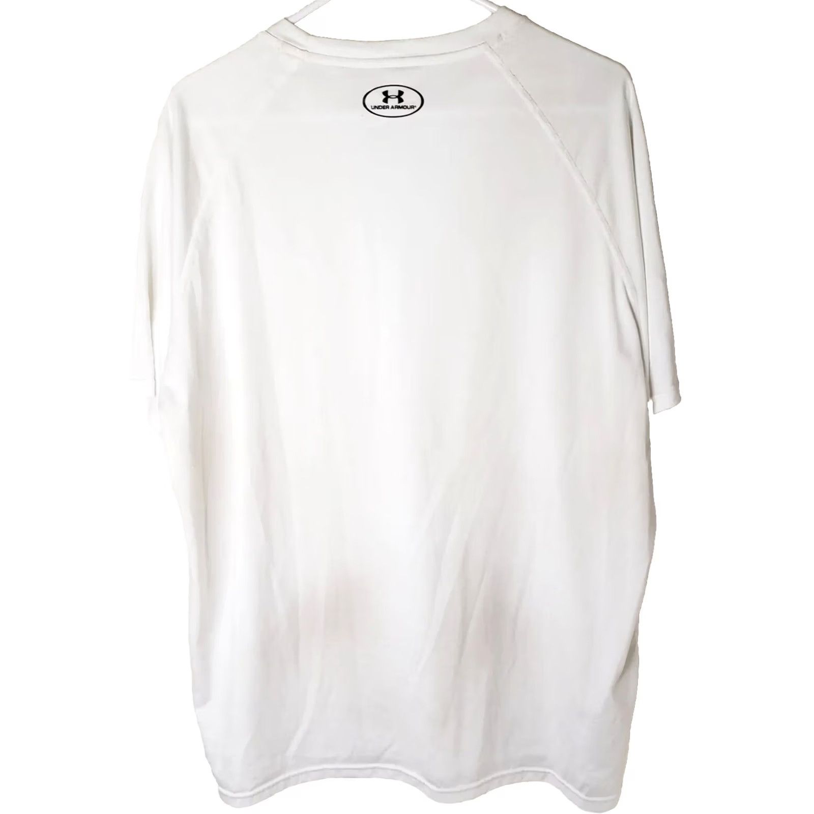 Under Armour Under Armour The Tech Tee Shirt Mens XL White Short Sleeve Crew Neck Pullover Moisture Wicking Lightweight Breathable Casual Activewear Size US XL / EU 56 / 4 - 5 Thumbnail