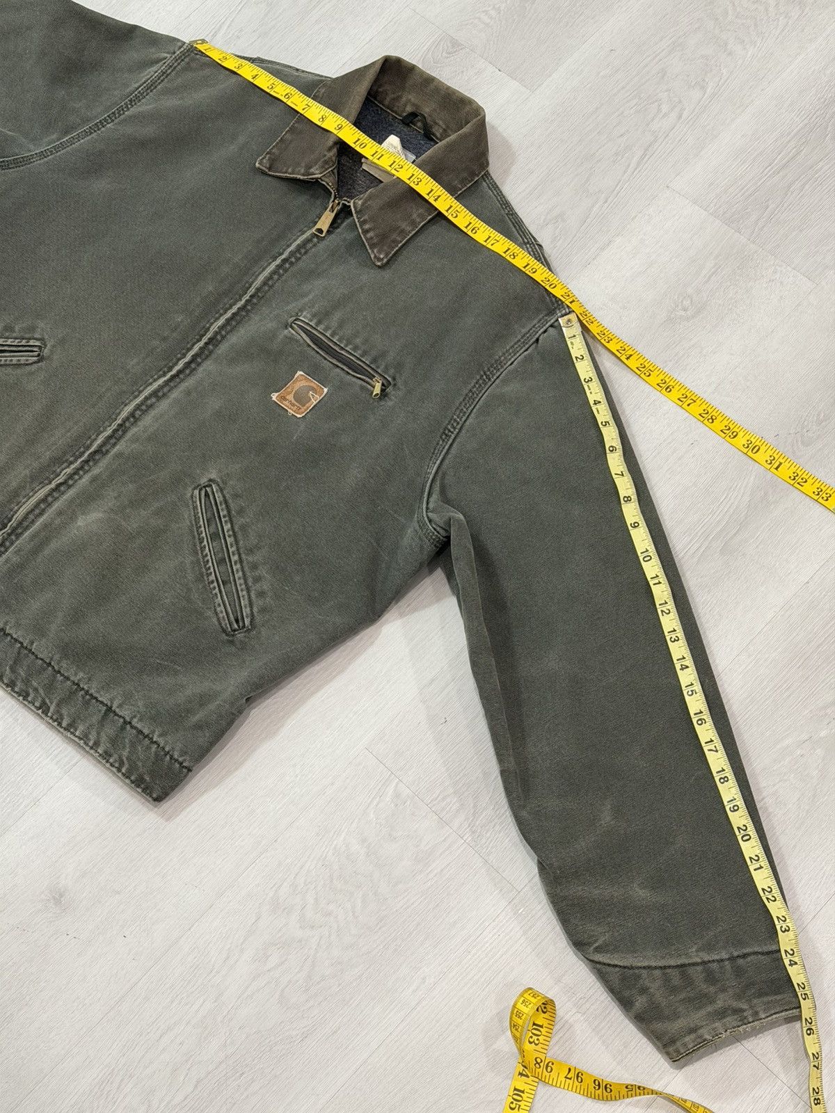 Carhartt Vintage 2001 Carhartt Detroit Jacket J97MOS MossGreen XL USA Size US XL / EU 56 / 4 - 15 Thumbnail