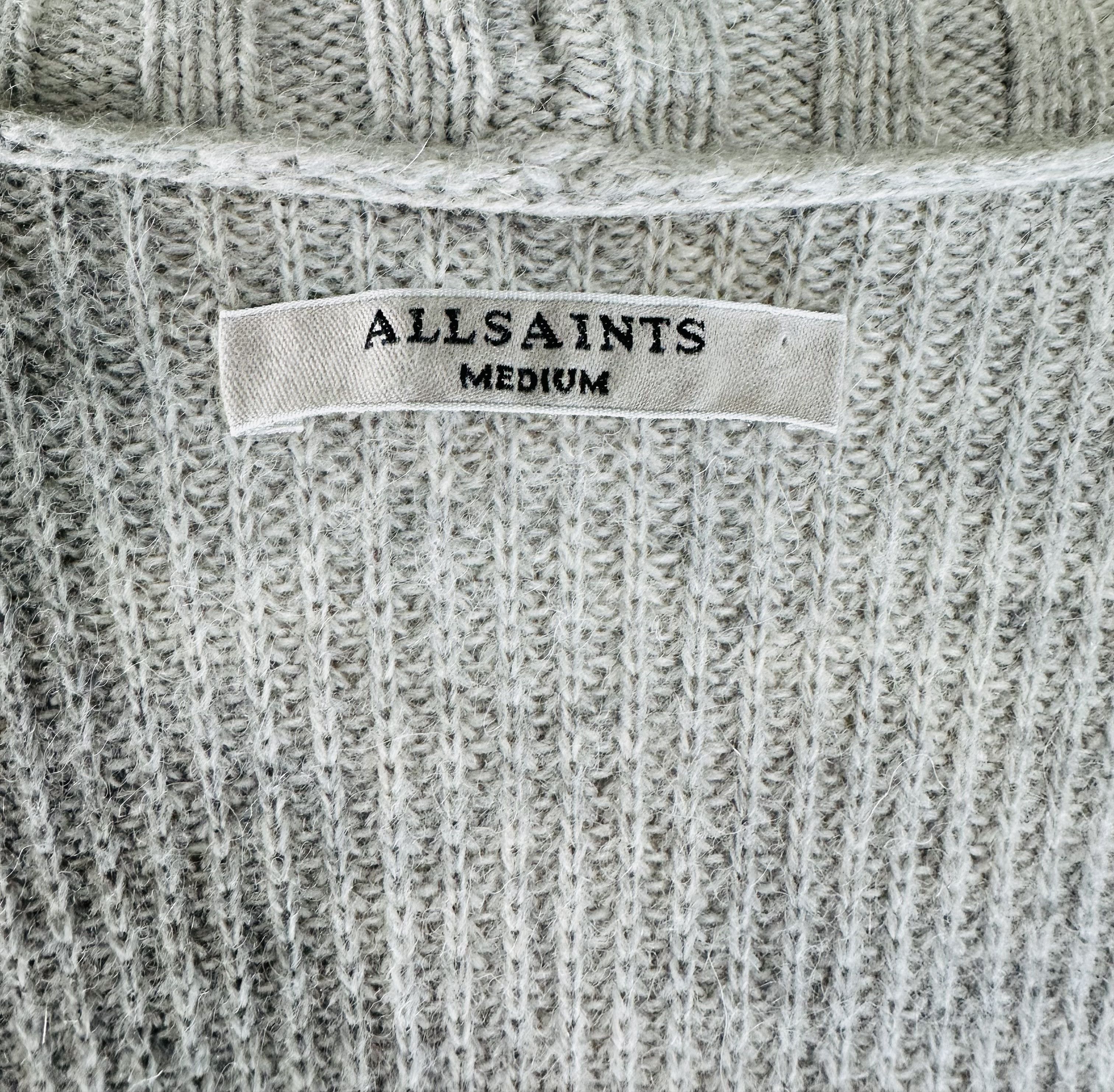 Allsaints grey wool cardigan Size M / US 6-8 / IT 42-44 - 4 Thumbnail
