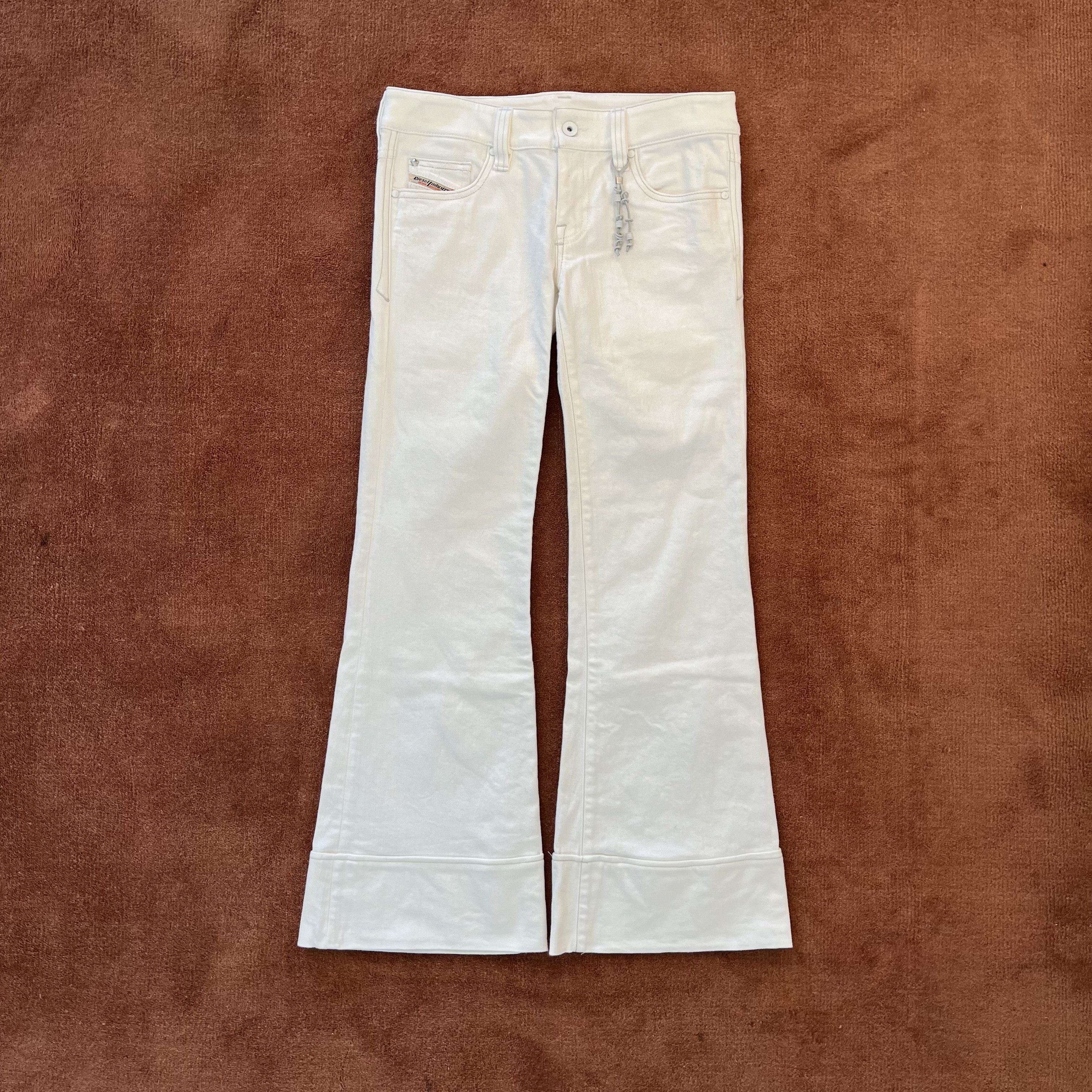 Diesel Diesel White Denim Flares Sample Size US 28 / EU 44 - 1 Thumbnail