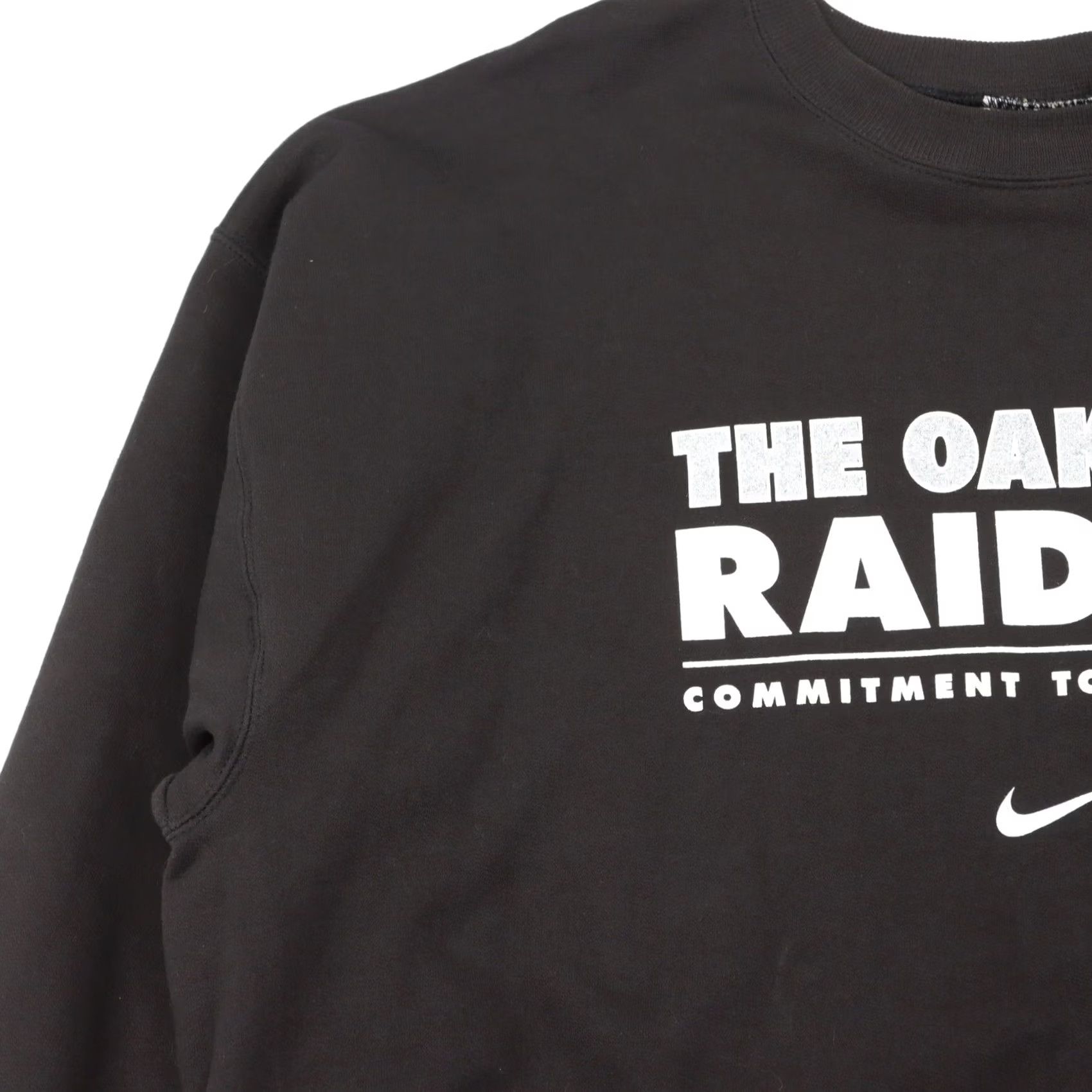 Vintage VINTAGE Oakland Raiders Crewneck Sweatshirt XL Black NOS Shirt Men's Size US XL / EU 56 / 4 - 2 Thumbnail
