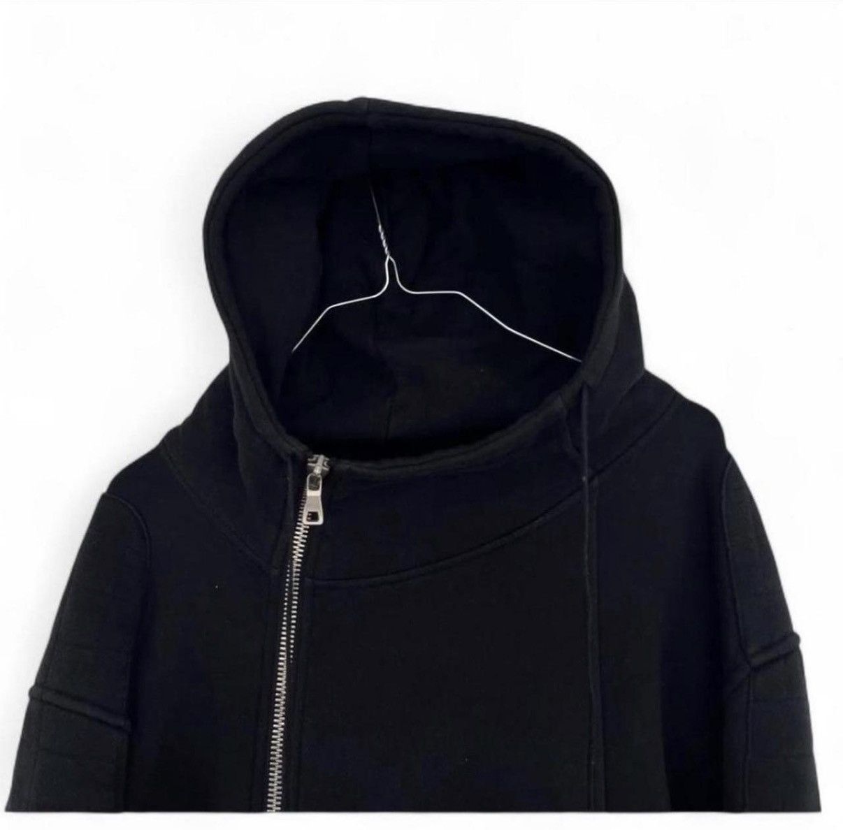 Balmain Christophe Decarnin Balmain AW10 Asymmetric Zip Hoodie Size US M / EU 48-50 / 2 - 2 Thumbnail