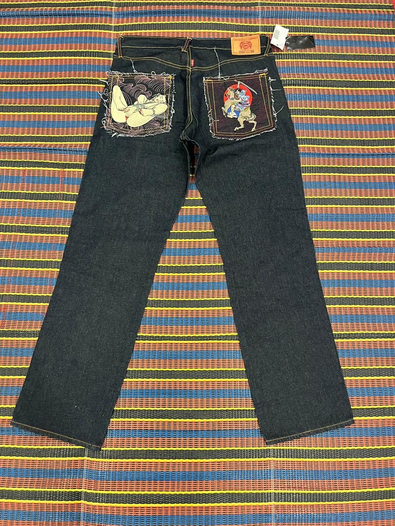 Red Monkey RMC Selvedge Denim Jeans Size US 36 / EU 52 - 2 Thumbnail