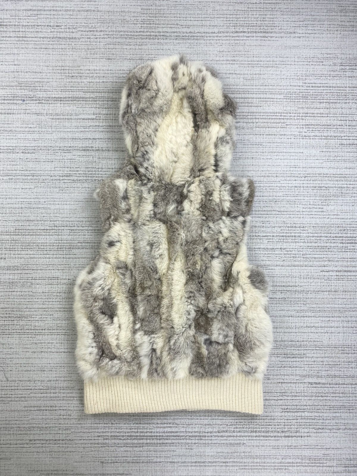 Comme Ca Ism Vintage Comme Ca Ism Japan Rabbit Fur Hoodie Vest Size US S / EU 44-46 / 1 - 5 Thumbnail