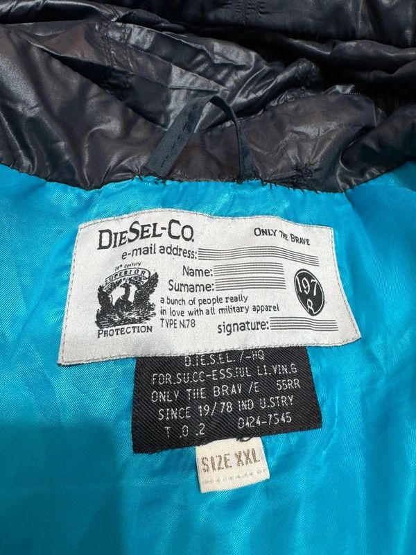 Diesel Diesel Co Military Down Puffer Jacket Leather XXL-L rare Size US L / EU 52-54 / 3 - 16 Thumbnail