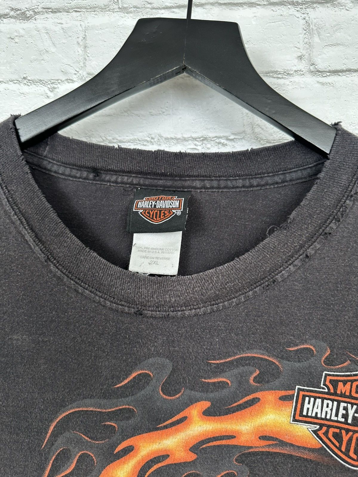 Harley Davidson (XXL) ABSOLUTELY THRASHED & FADED Harley Davidson Longsleeve Size US XXL / EU 58 / 5 - 11 Thumbnail