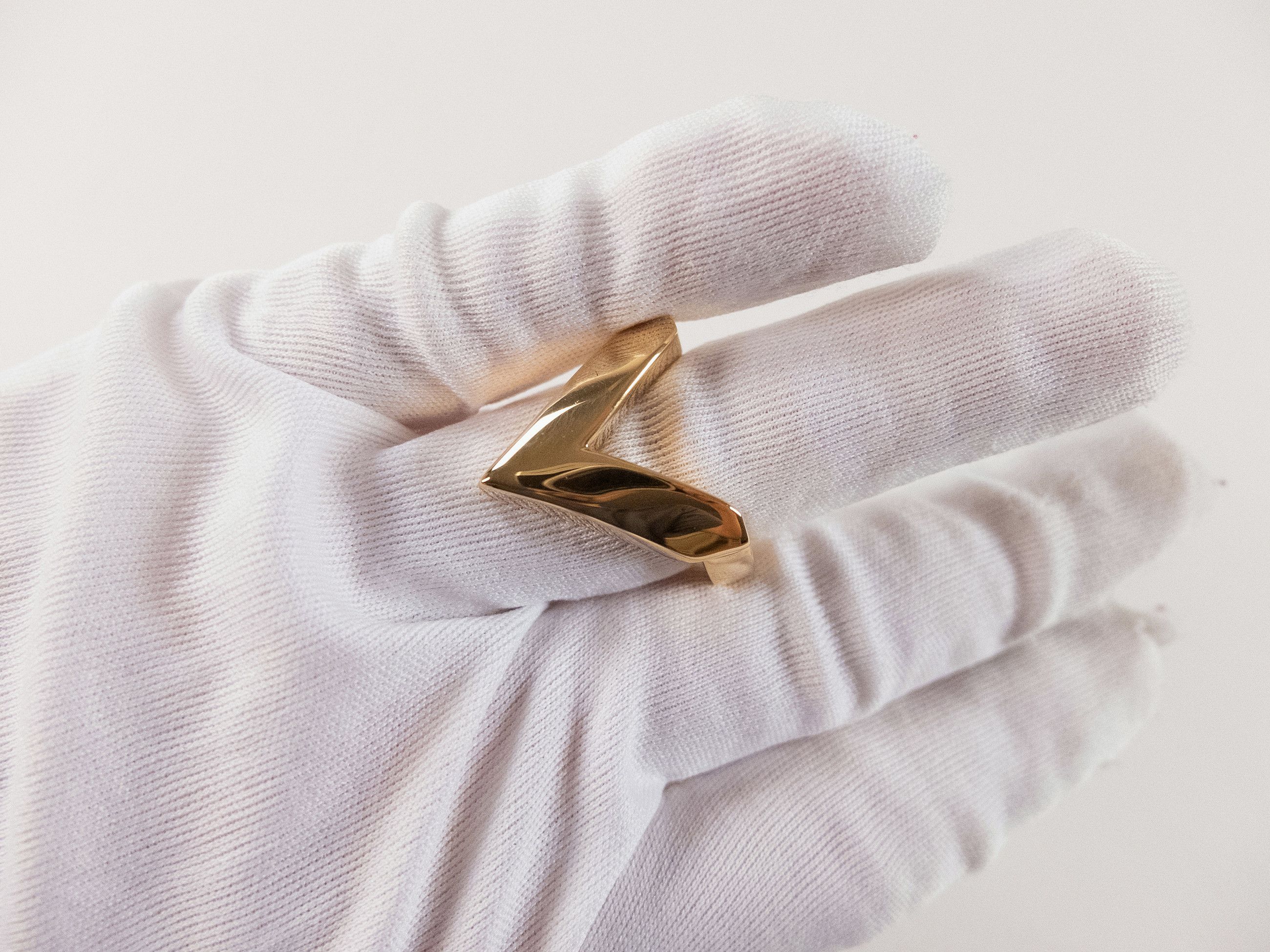 Bottega Veneta BOTTEGA VENETA gold plated silver triangle ring 9.5 21 q Size ONE SIZE - 8 Thumbnail