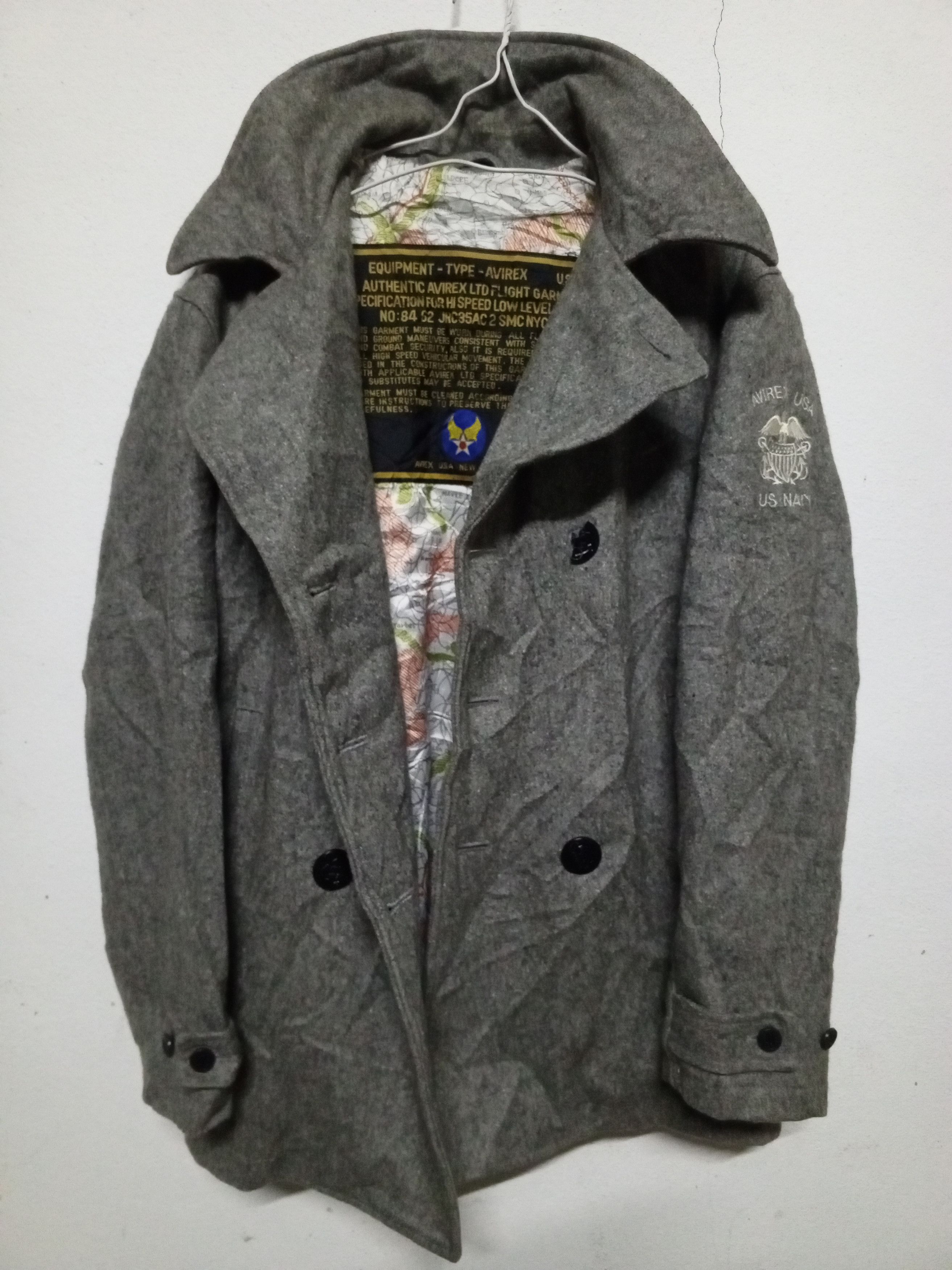 Avirex 90s Avirex us navy wool jacket Size US L / EU 52-54 / 3 - 1 Thumbnail