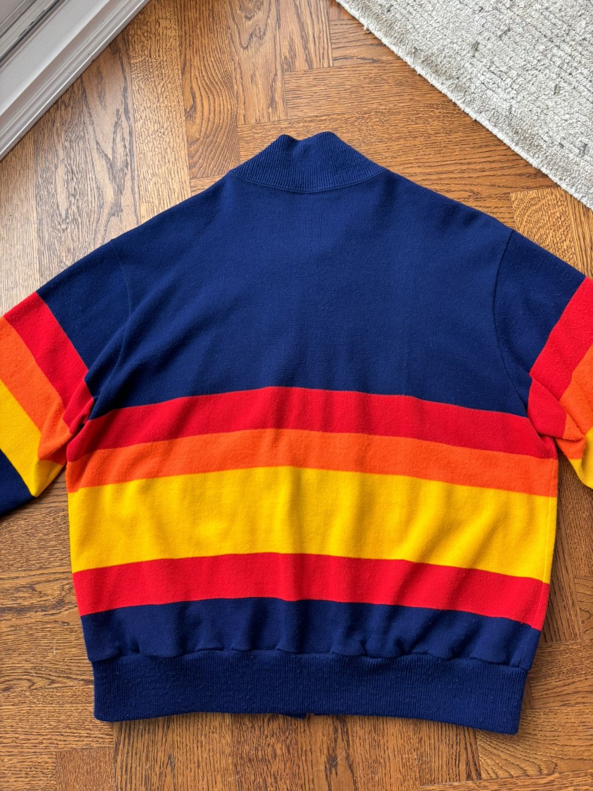 Starter × Vintage 1970s Houston Astros Rainbow Dugout Jacket Vintage Sweater Size US XL / EU 56 / 4 - 13 Thumbnail