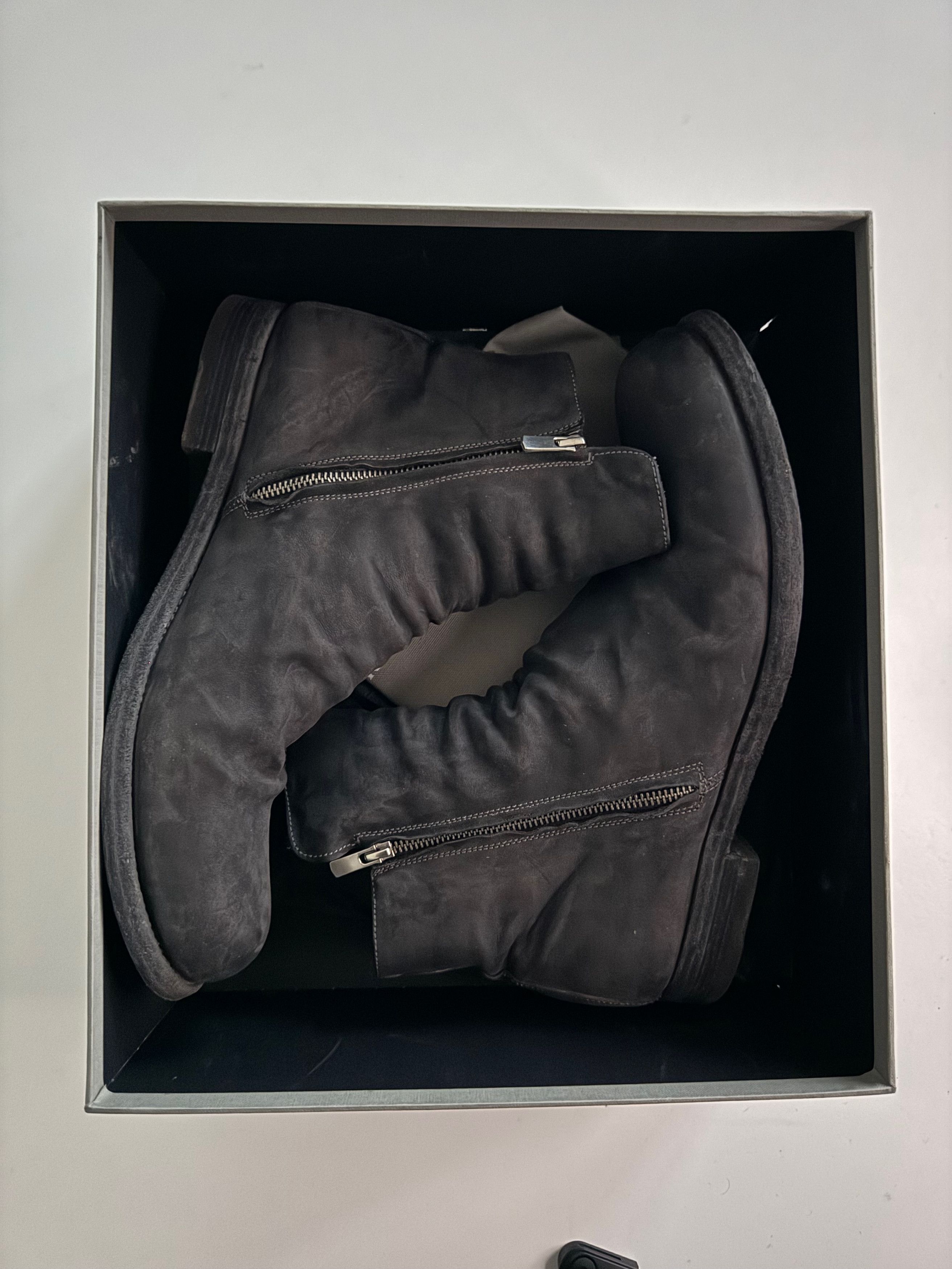 MATTE GRAY BUBBLE BOOTS