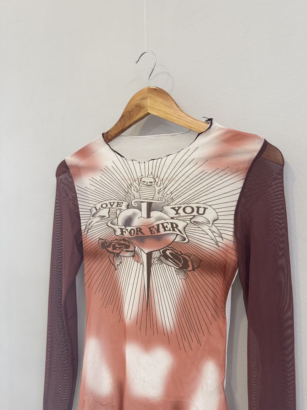 Japanese Brand Vintage Mesh Top Y2K Hype Size M / US 6-8 / IT 42-44 - 2 Thumbnail