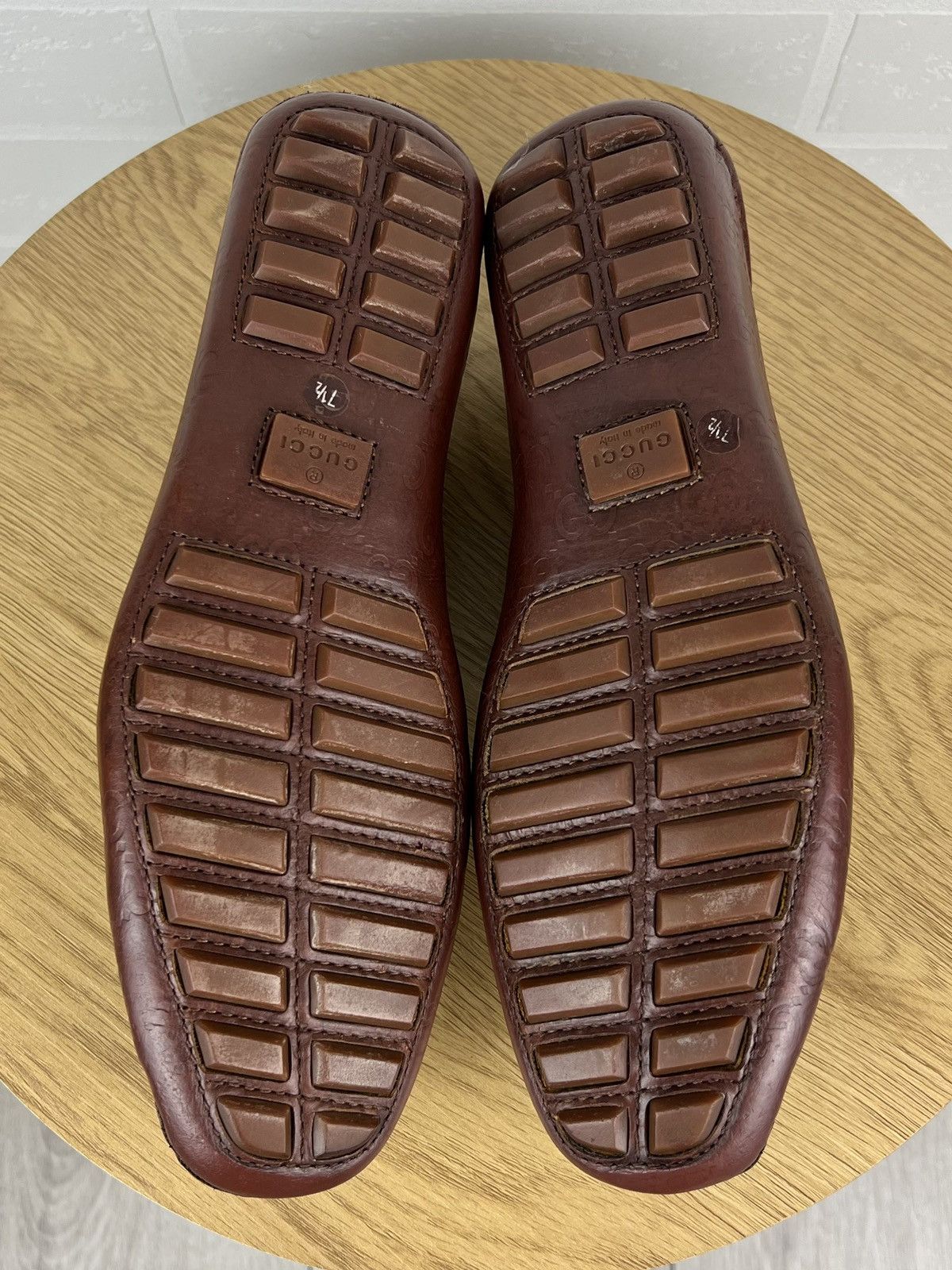 Gucci GUCCI Loafers Leather Shoes HORSEBIT Bamboo GG Monogram Logo Size US 8 / EU 41 - 9 Thumbnail